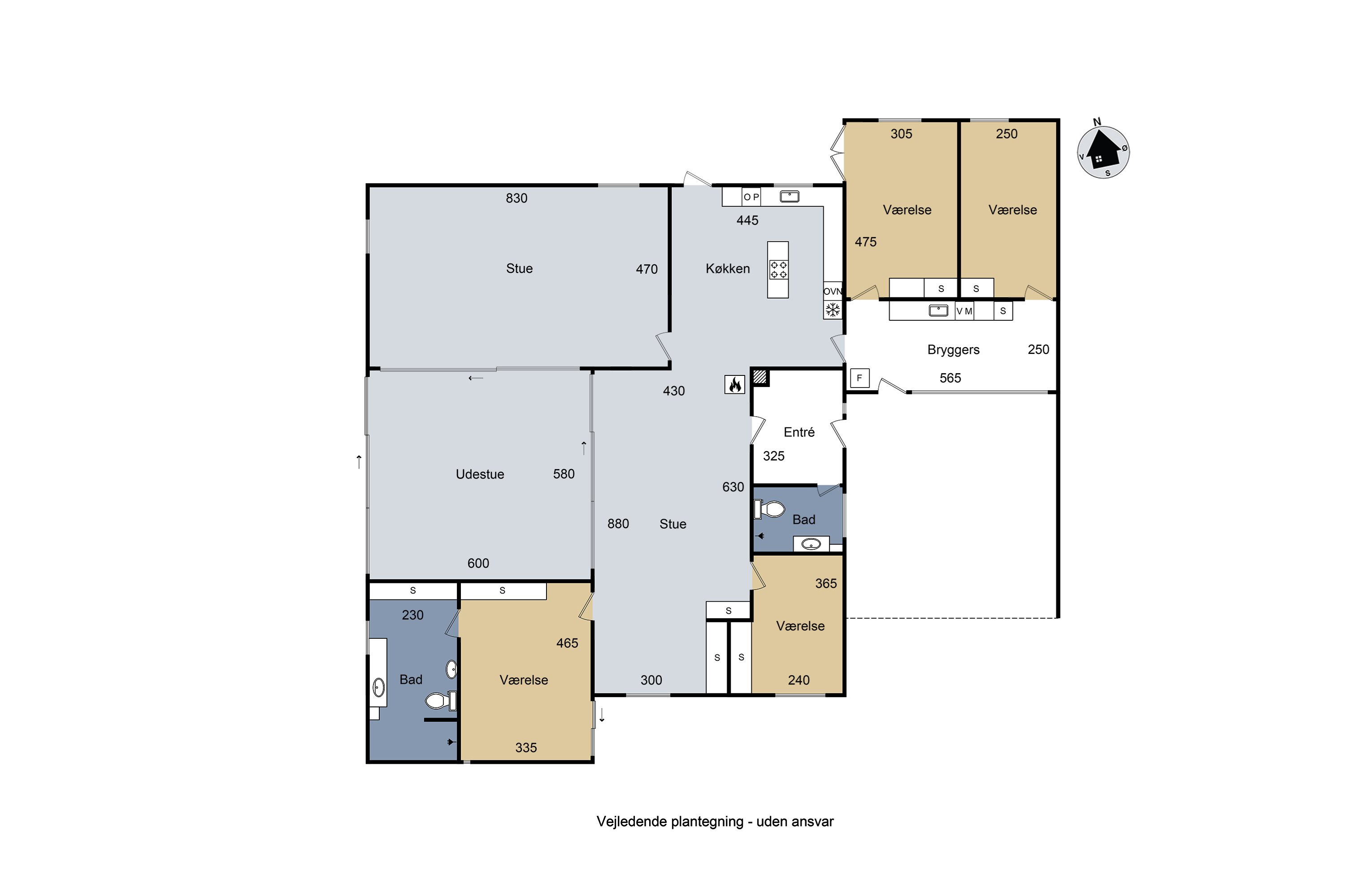 Plantegninger billede af Kildebæksvej 20, Vetterslev, 4100 Ringsted