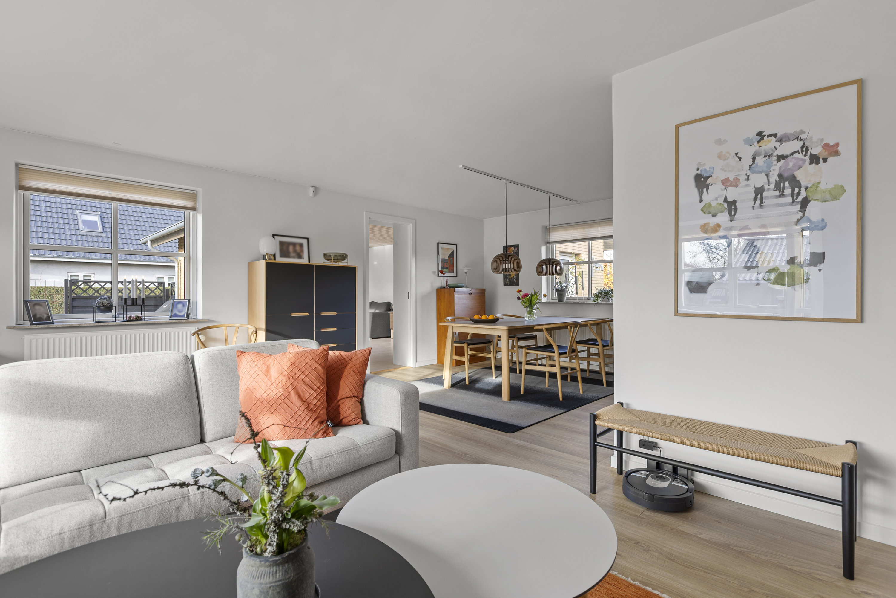 Fremhævet stue billede i fuldskærmstilstand. Billede af Smedevænget 2, Høm, 4100 Ringsted