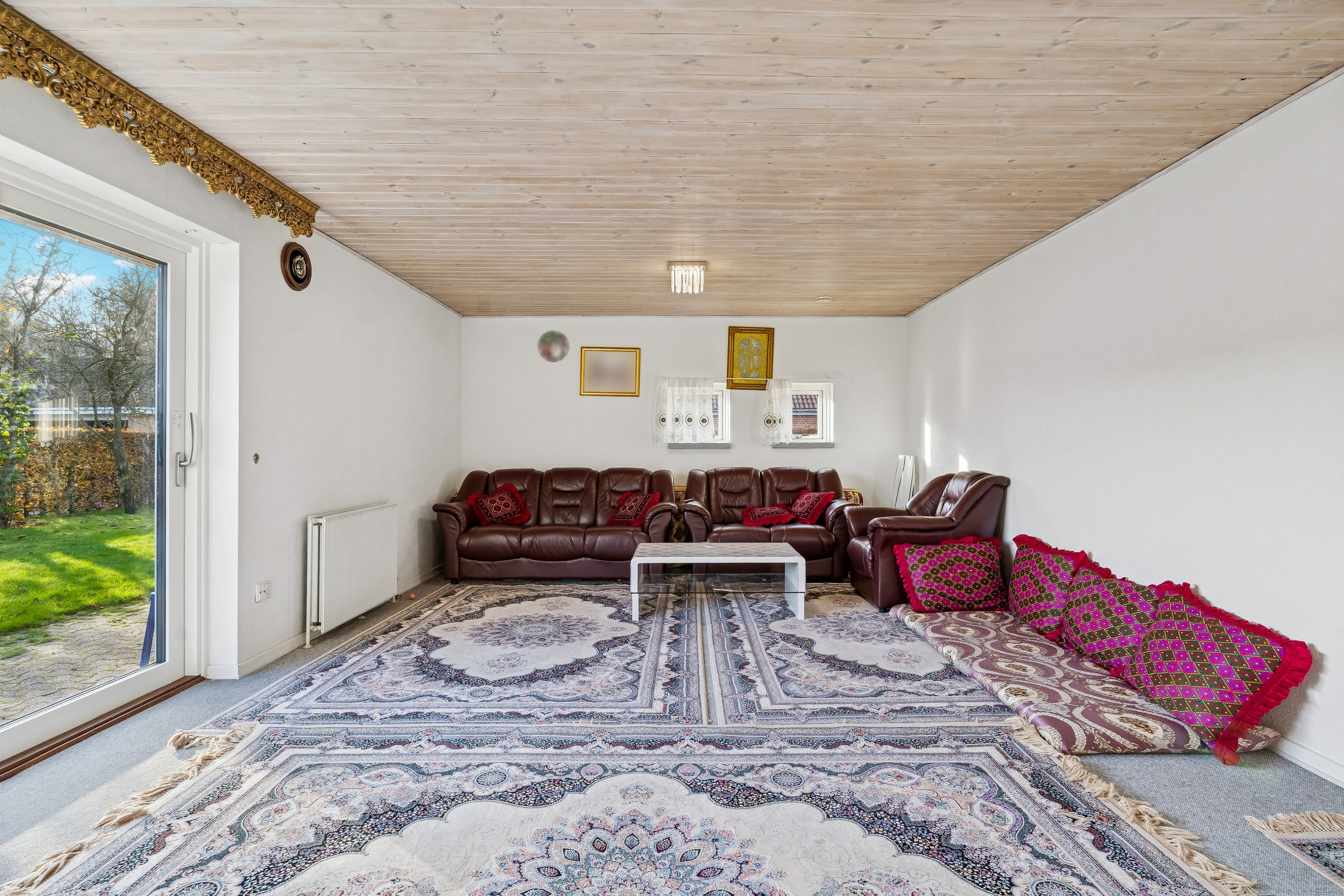 Fremhævet stue billede i fuldskærmstilstand. Billede af Moseparken 68, 8722 Hedensted