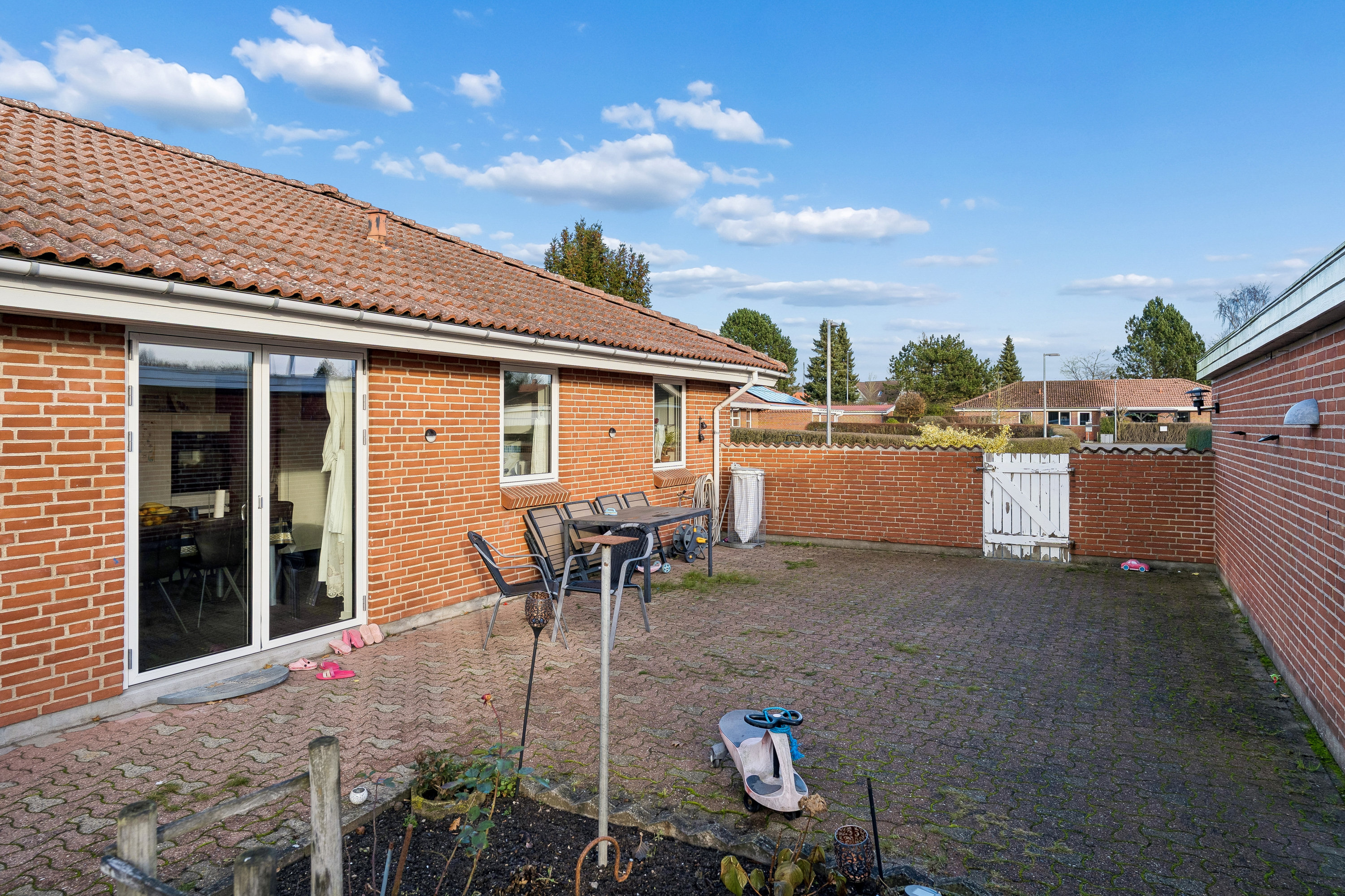 Fremhævet terrasse billede i fuldskærmstilstand. Billede af Moseparken 68, 8722 Hedensted