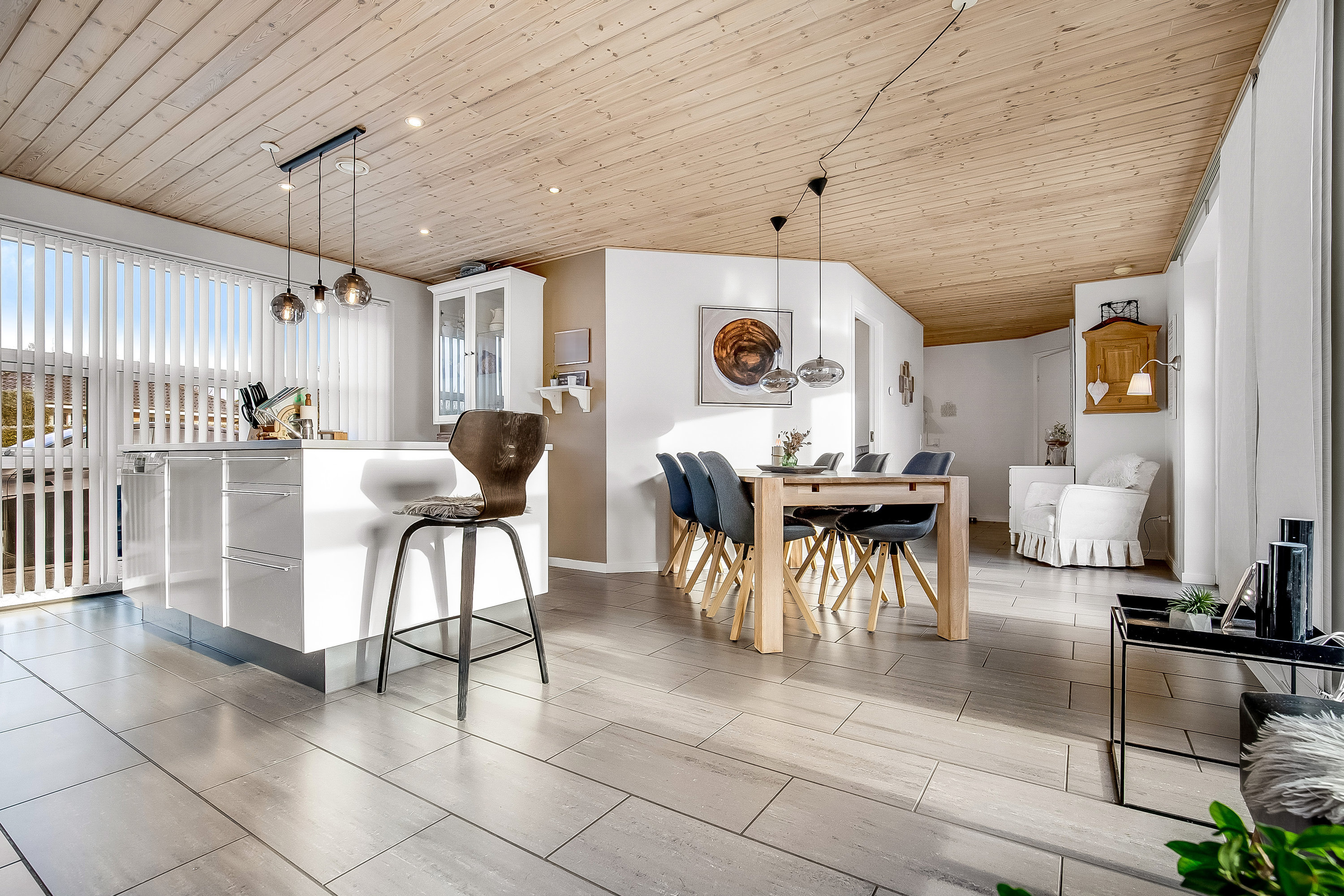 Fremhævet køkken alrum billede i fuldskærmstilstand. Billede af Bakkedraget 79, Vester Nebel, 6040 Egtved