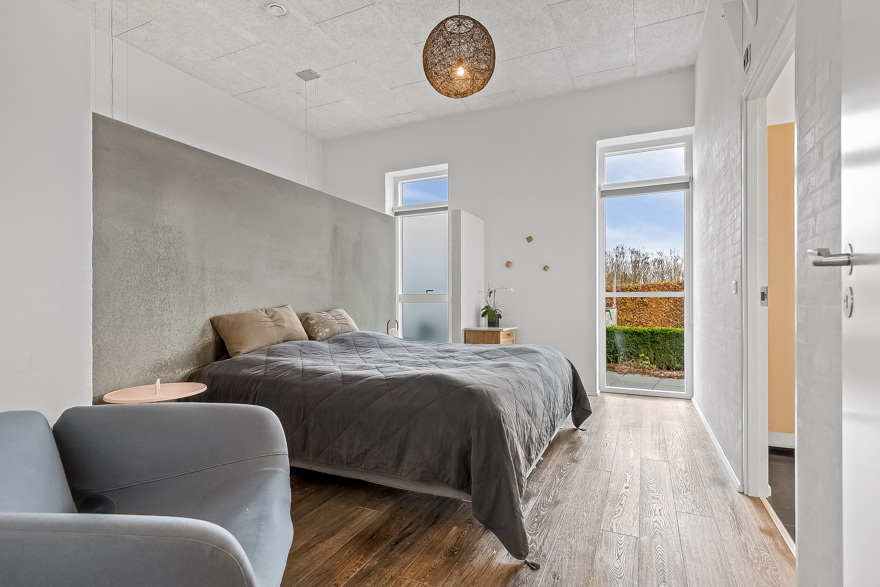 Fremhævet soveværelse billede i fuldskærmstilstand. Billede af Stenagervænget 8, 7100 Vejle