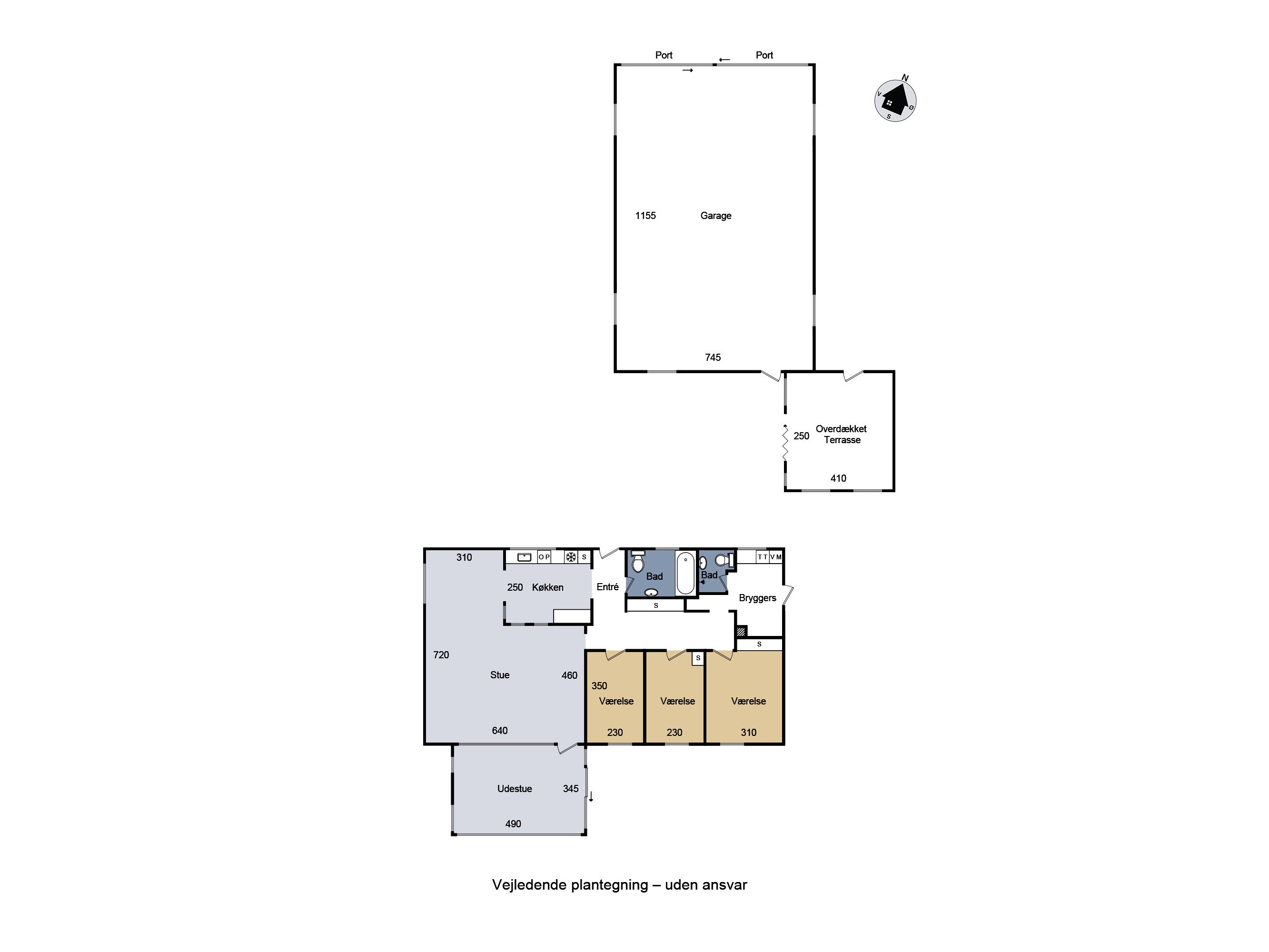 Plantegninger billede af Vibevej 34, 4100 Ringsted