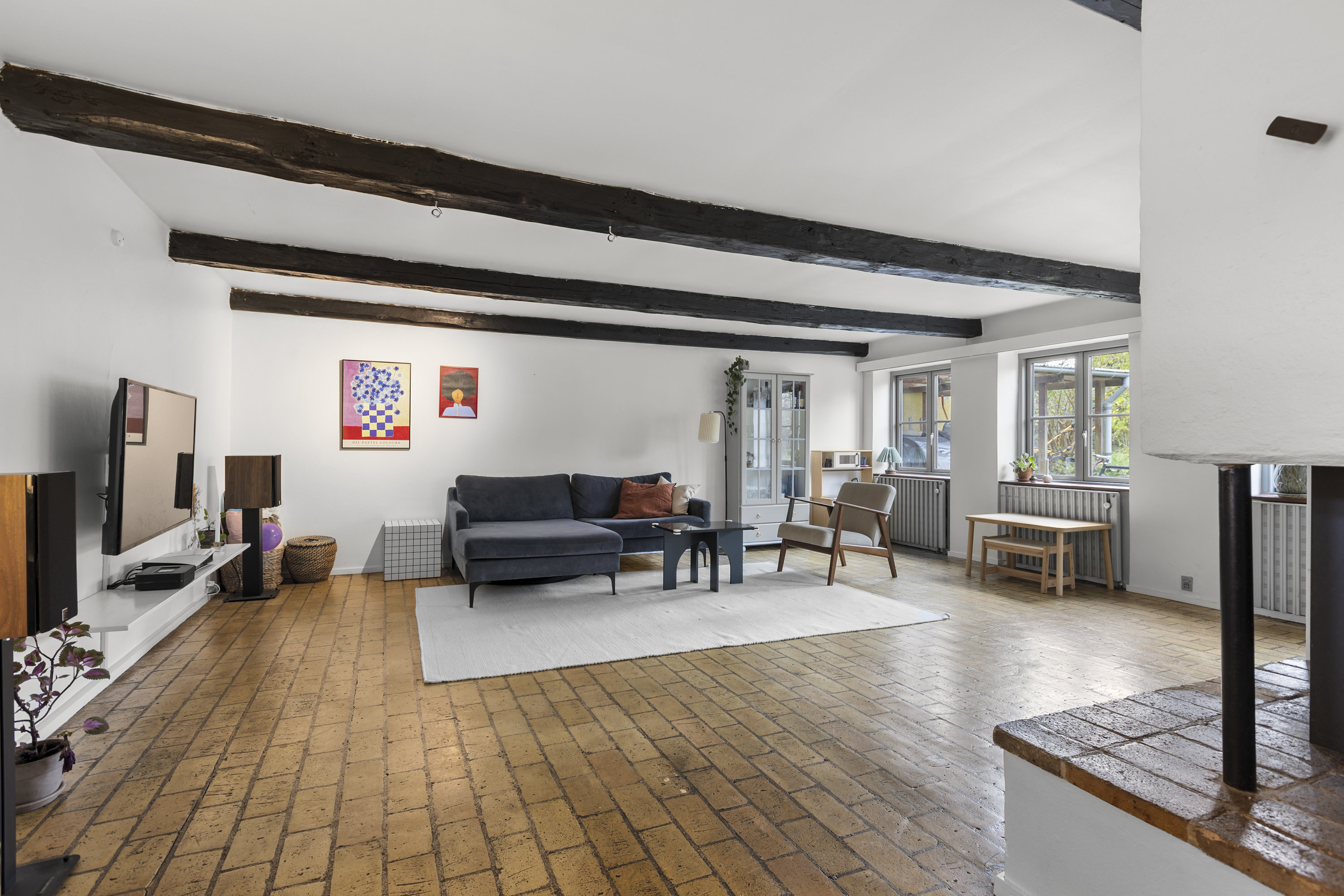 Fremhævet stue billede i fuldskærmstilstand. Billede af Raklev Skillevej 61, 4400 Kalundborg