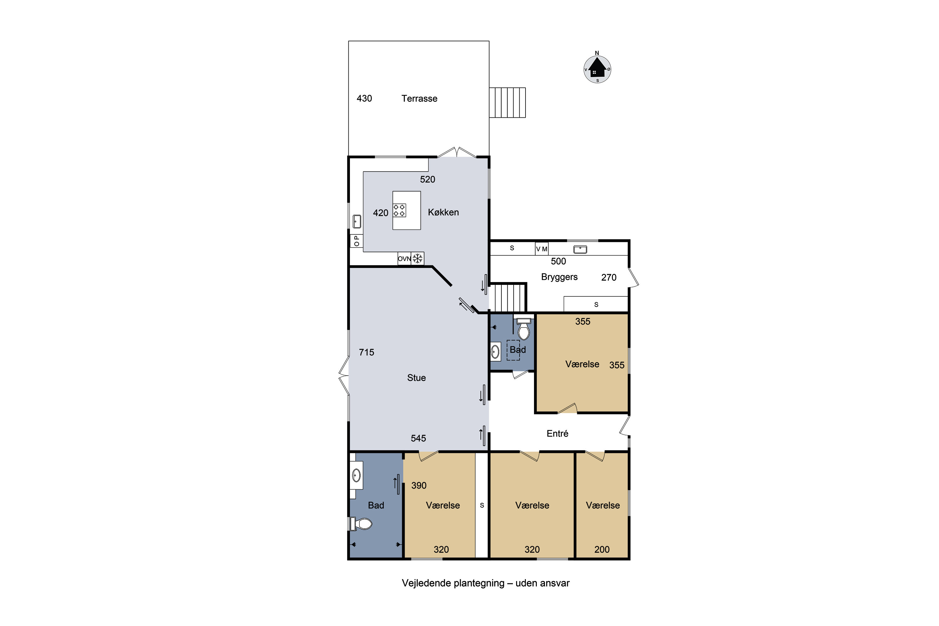 Plantegninger billede af Svalevej 21, 4220 Korsør