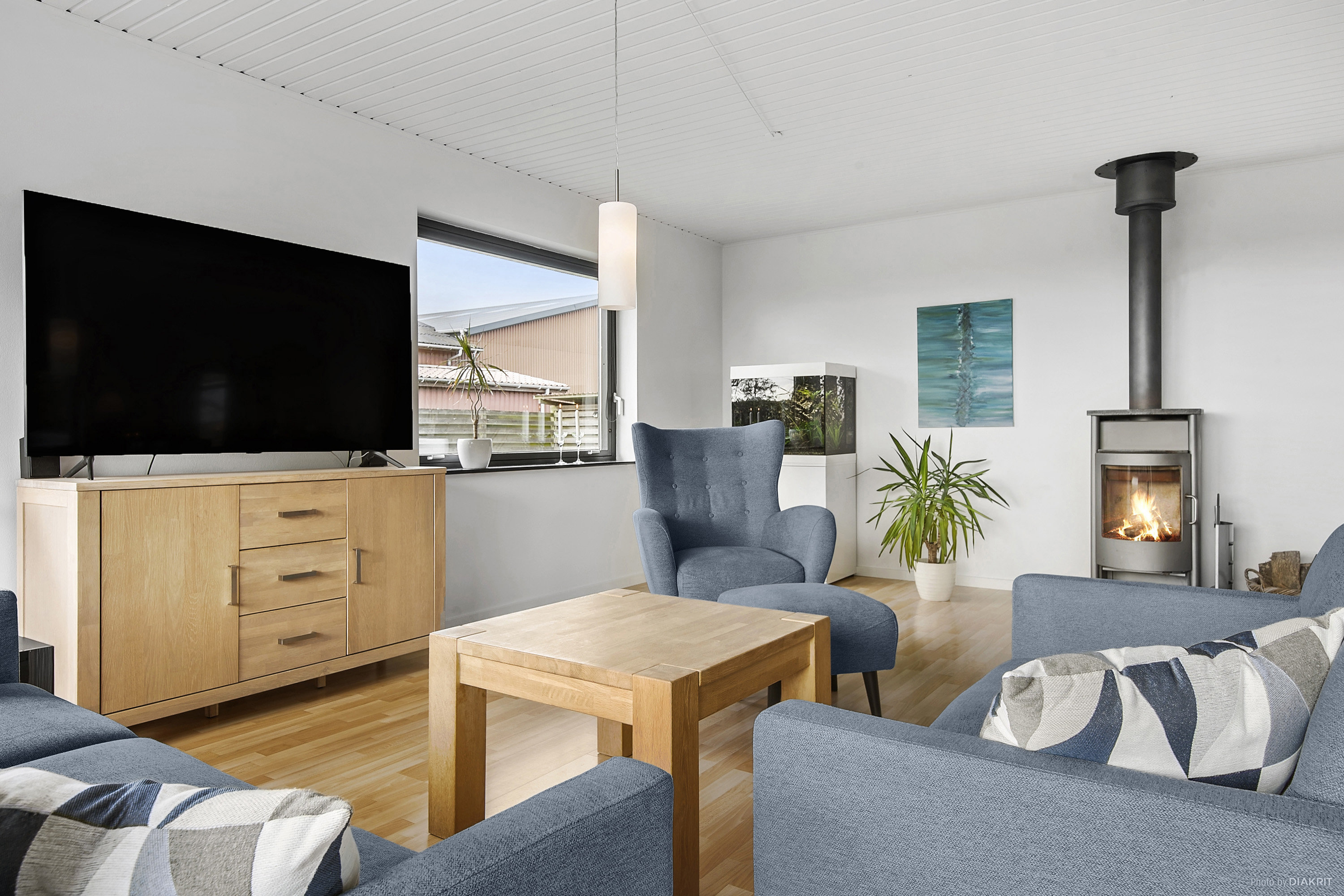 Fremhævet stue billede i fuldskærmstilstand. Billede af Orupgade 48, Orup, 4640 Faxe