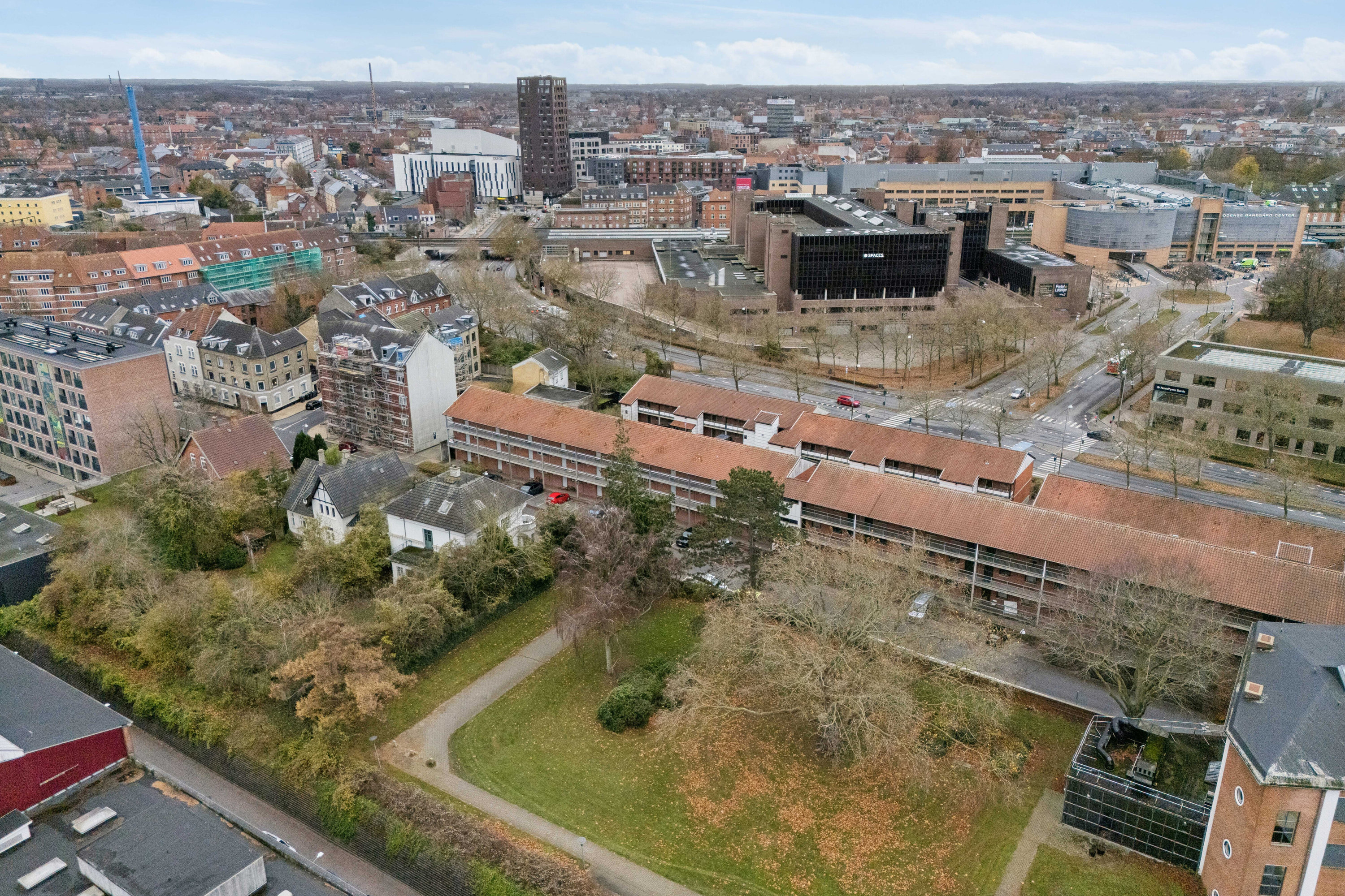 Fremhævet luftfoto billede i fuldskærmstilstand. Billede af Bredstedgade 38, 2. 2., 5000 Odense C