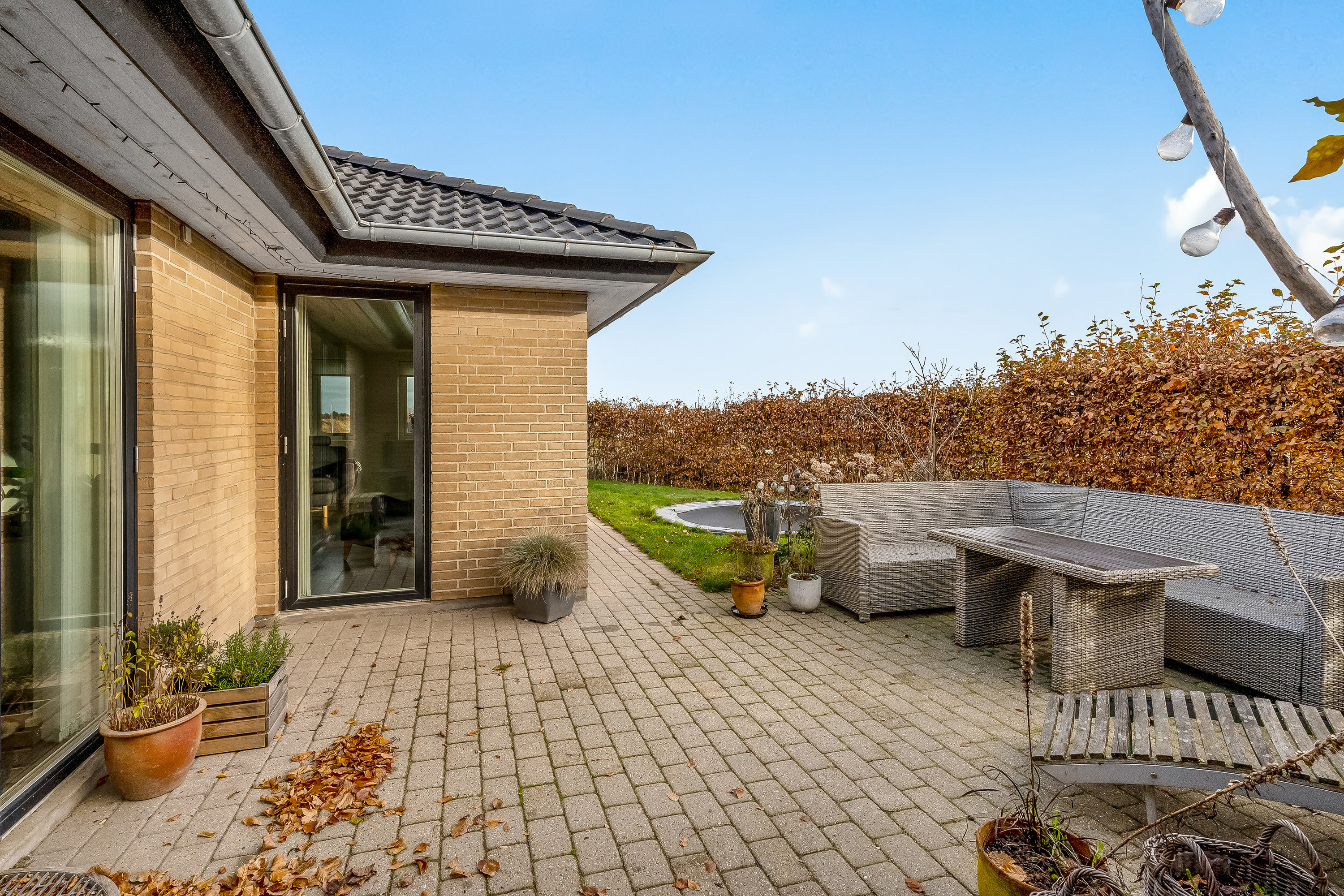 Fremhævet terrasse billede i fuldskærmstilstand. Billede af Under Egen 45, Halgårde, 7500 Holstebro