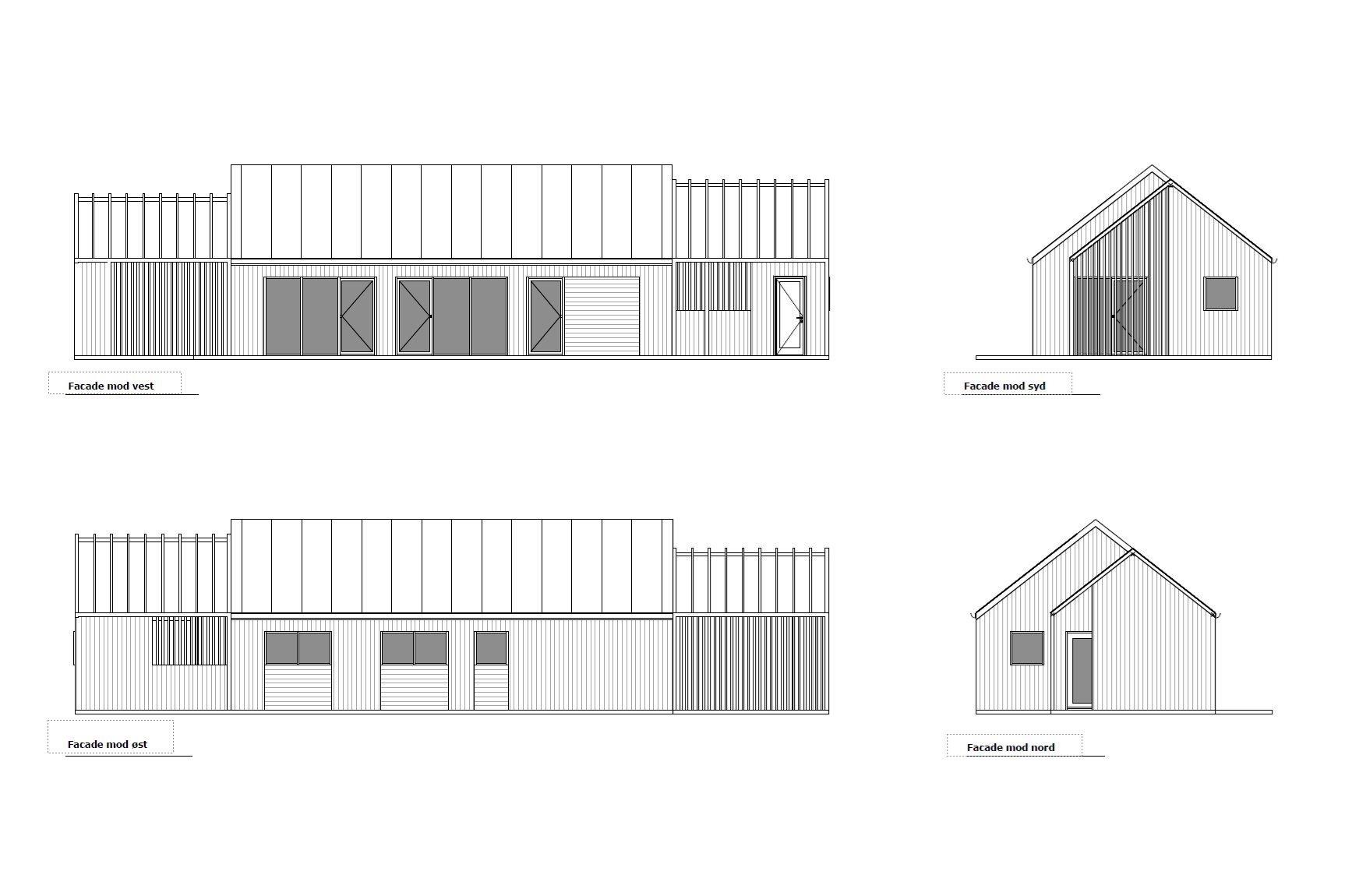 Fremhævet facade billede i fuldskærmstilstand. Billede af Langsand 58, 6960 Hvide Sande