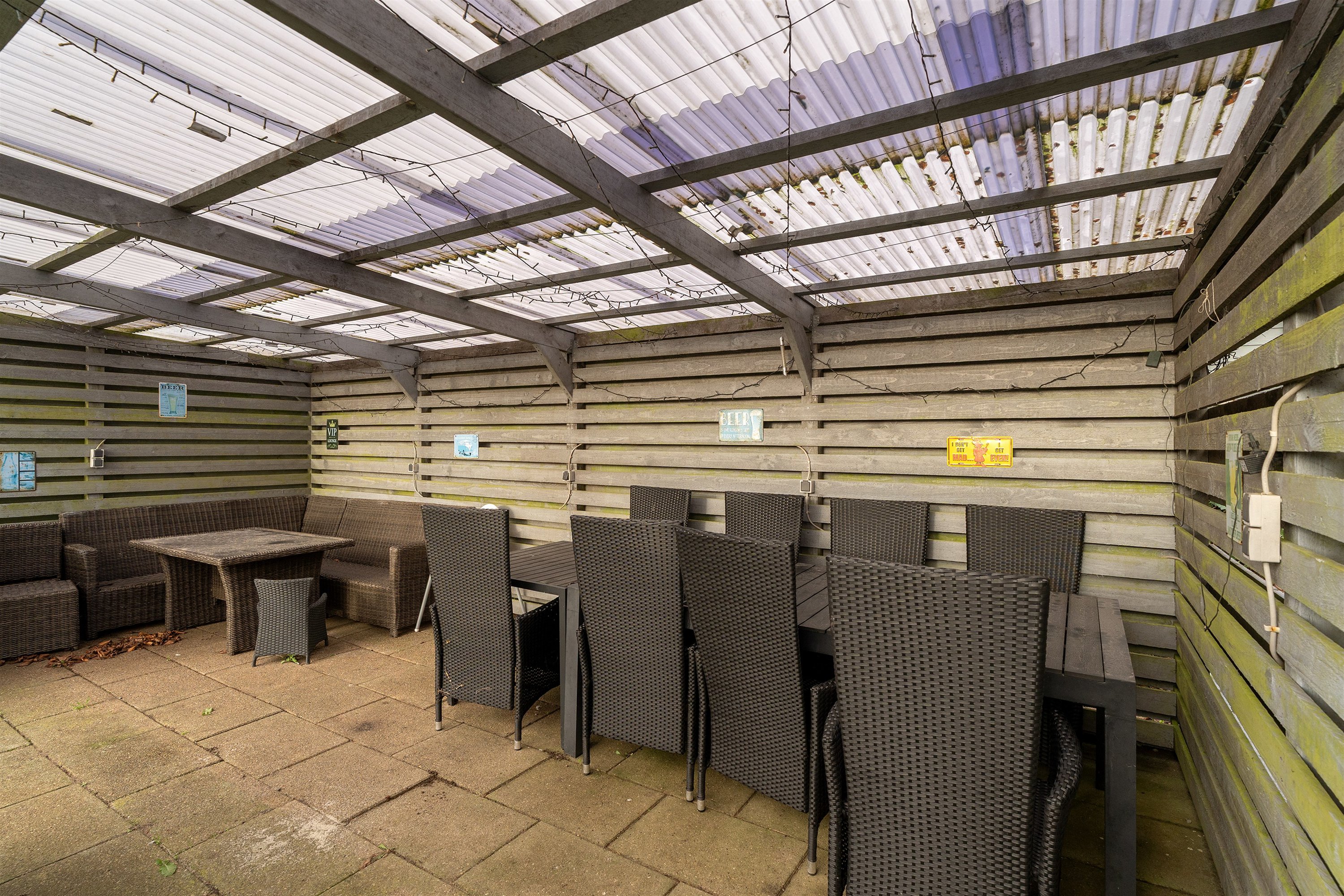 Fremhævet overdækket terrasse billede i fuldskærmstilstand. Billede af Skjoldbjergvej 6B, 6623 Vorbasse