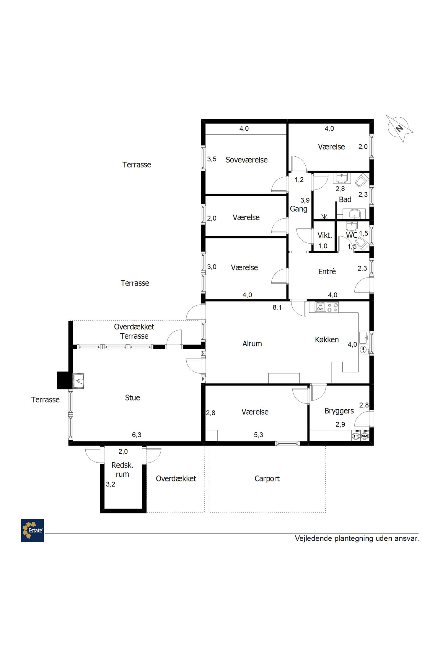 Plantegninger billede af Toften 47, 7190 Billund