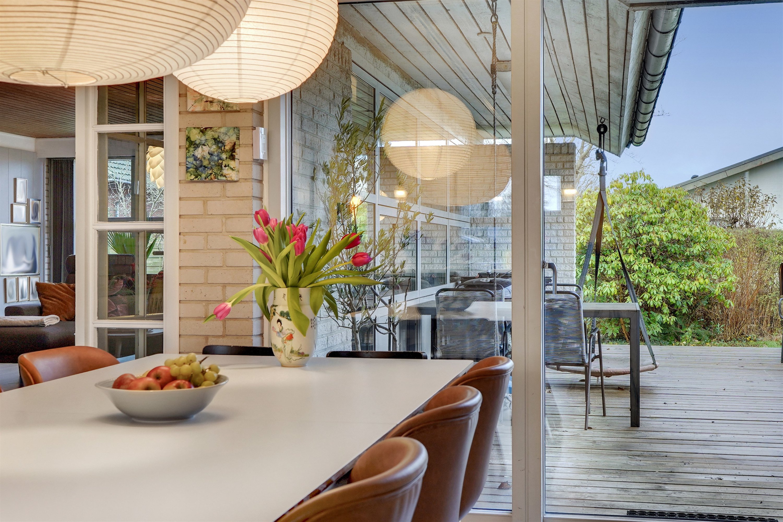 Fremhævet spisestue billede i fuldskærmstilstand. Billede af Toften 47, 7190 Billund