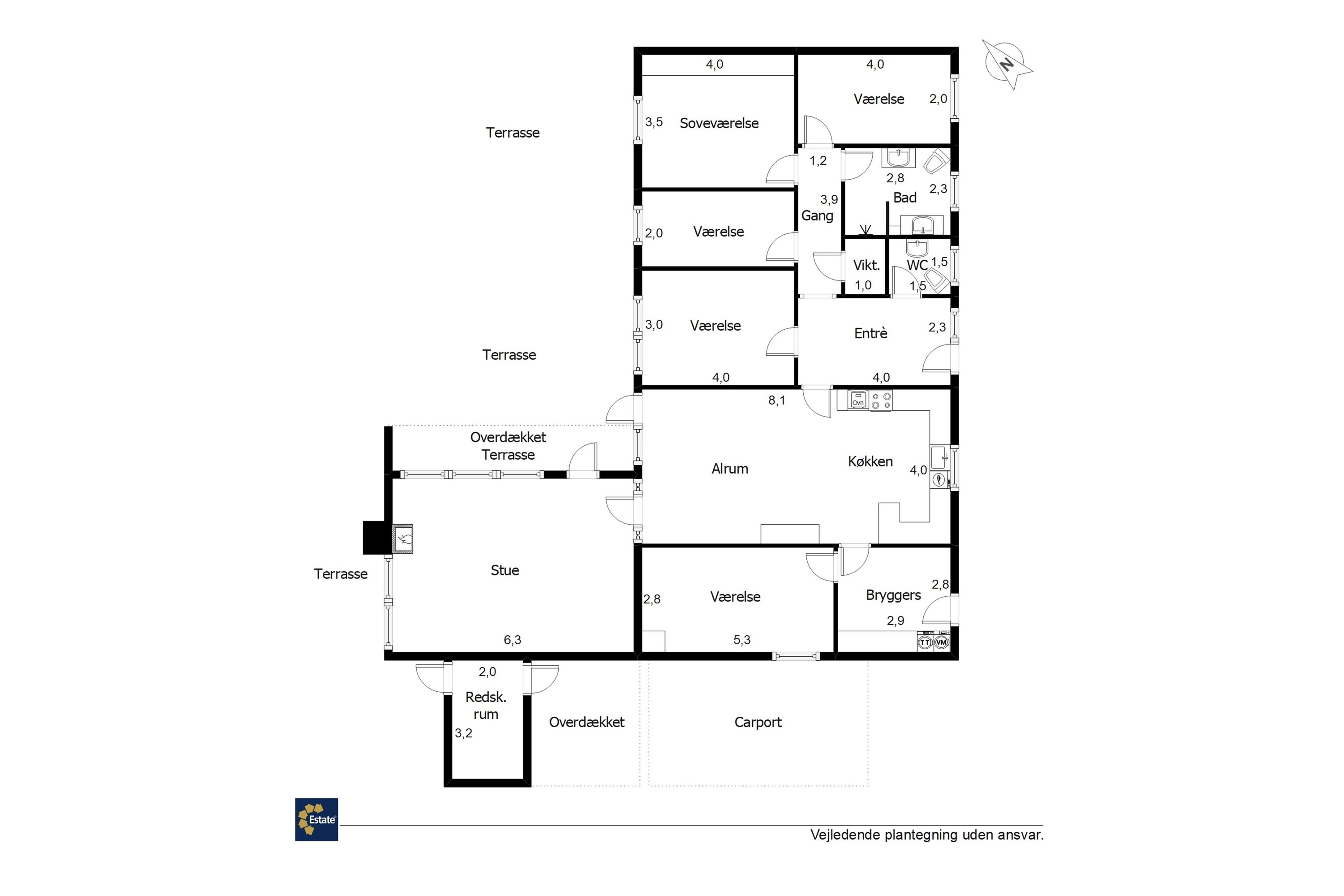Plantegninger billede af Toften 47, 7190 Billund