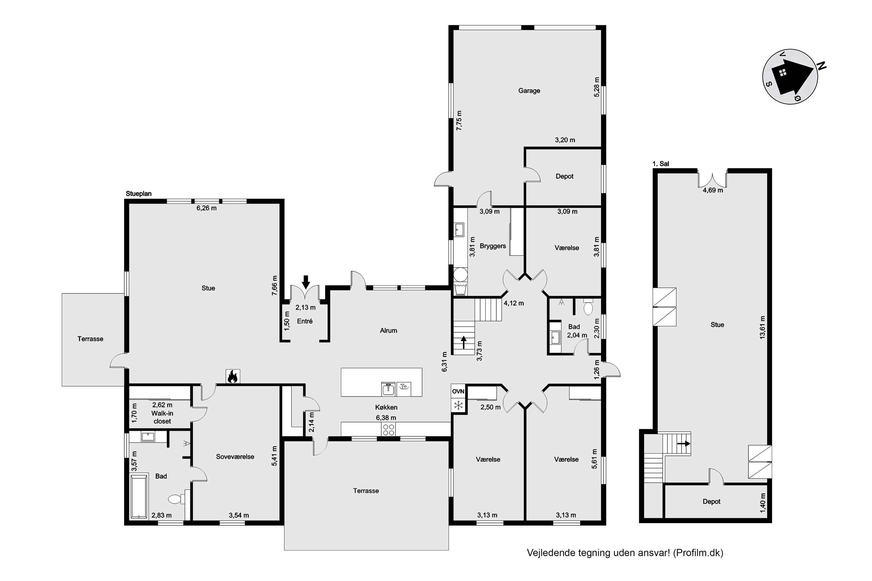 Plantegninger billede af Vindelevgård 220, 7830 Vinderup