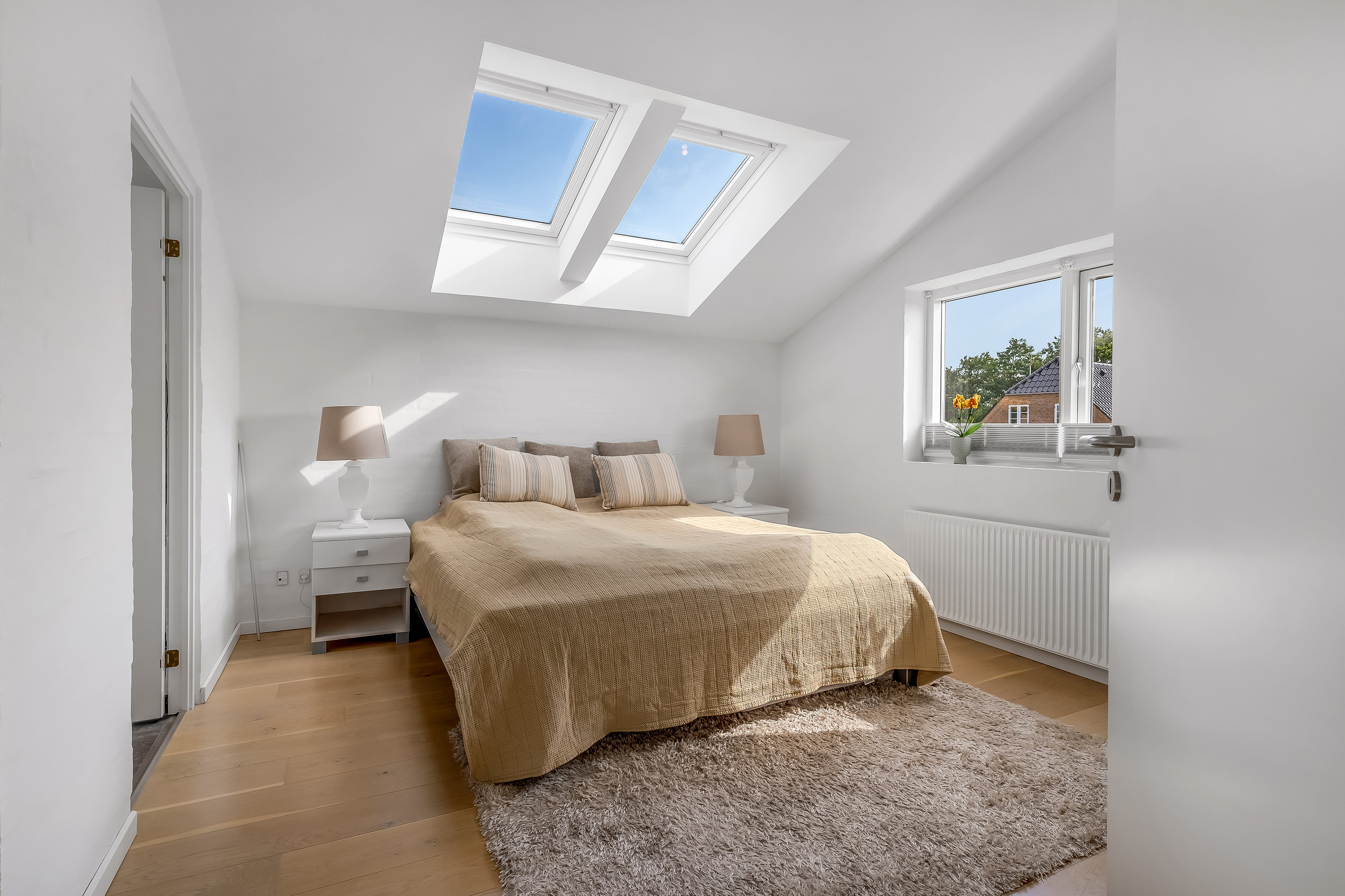 Fremhævet soveværelse billede i fuldskærmstilstand. Billede af Ravperlen 8, Mejrup, 7500 Holstebro