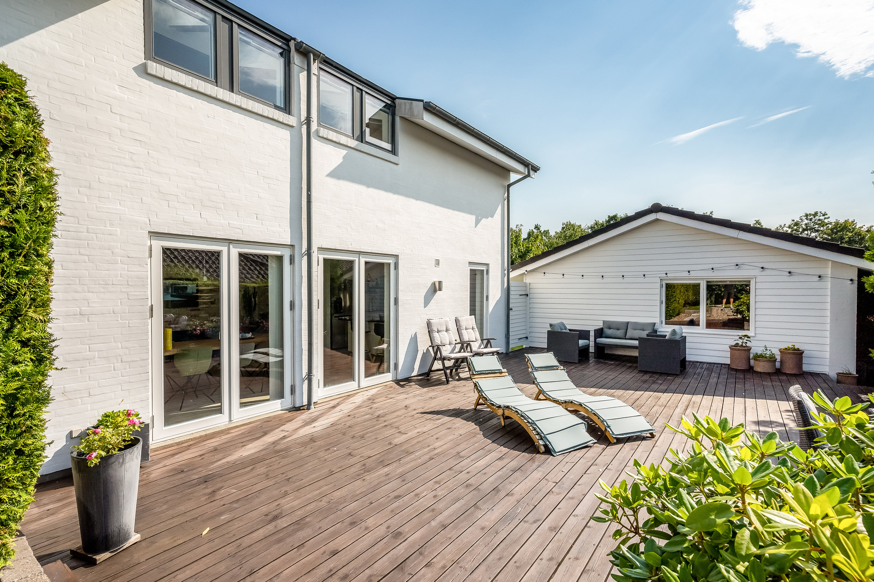 Fremhævet terrasse billede i fuldskærmstilstand. Billede af Ravperlen 8, Mejrup, 7500 Holstebro