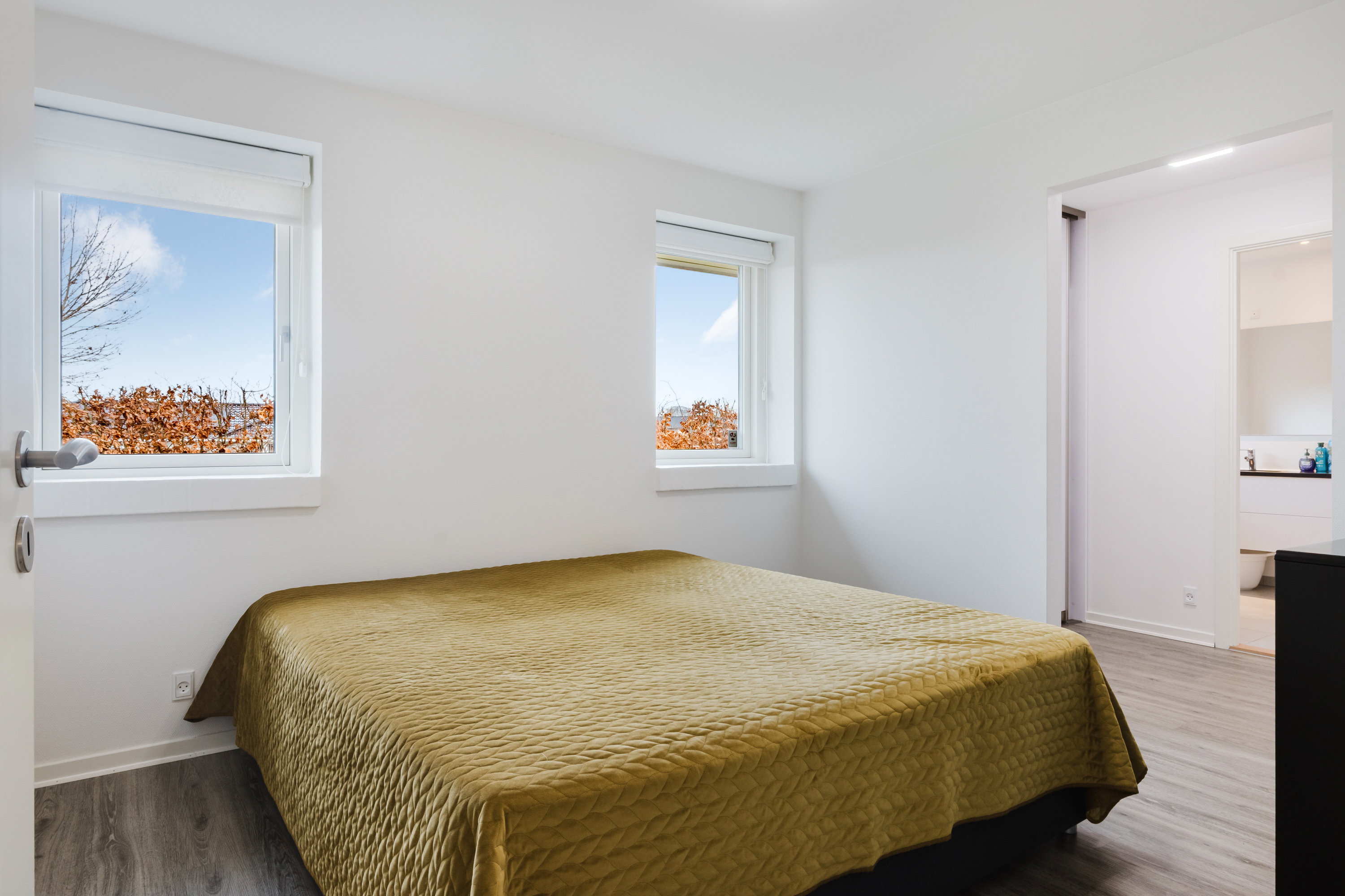 Fremhævet soveværelse billede i fuldskærmstilstand. Billede af Langhuse 23, 5800 Nyborg