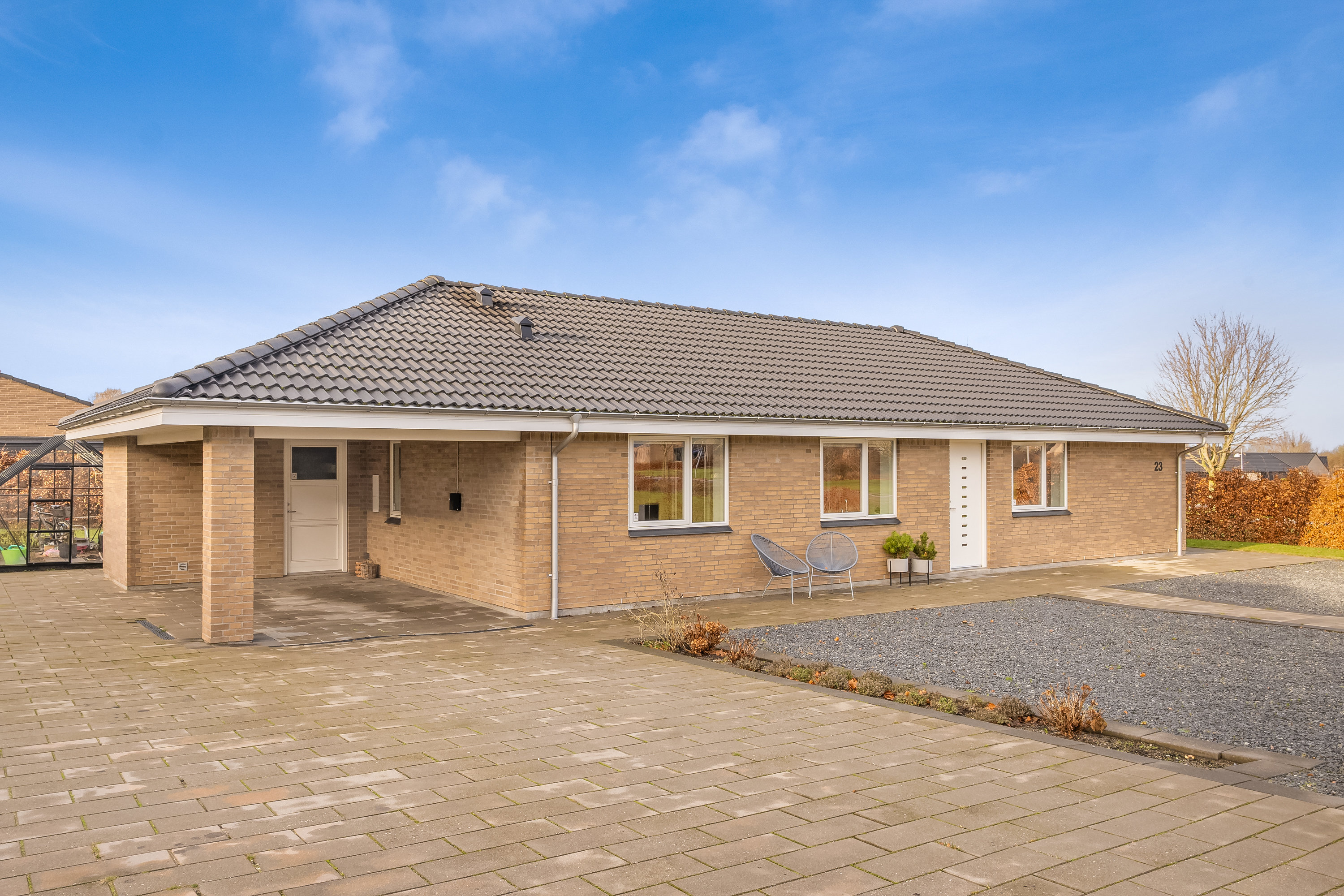 Miniaturebillede 1: facade. Billede af Langhuse 23, 5800 Nyborg