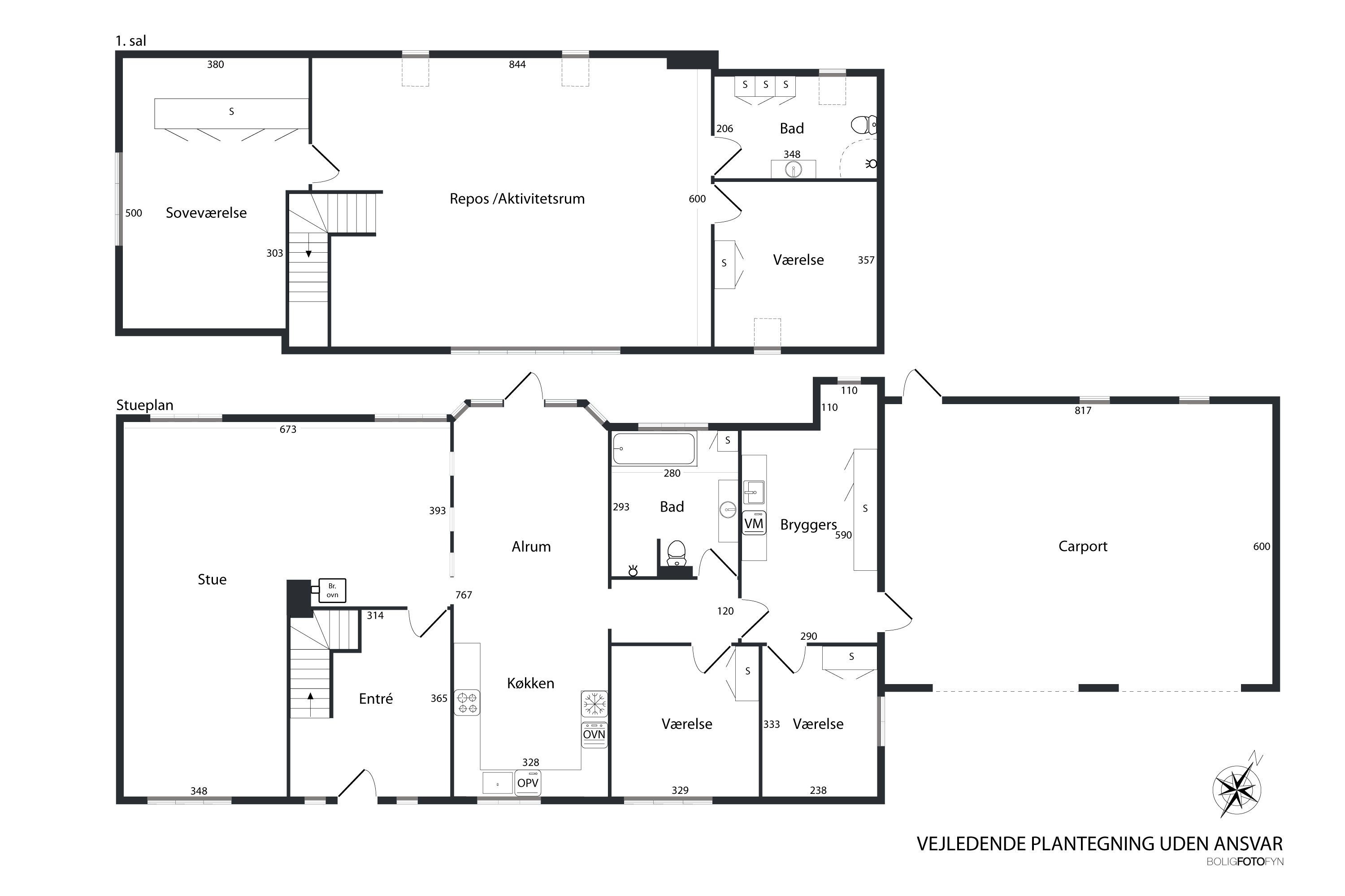Plantegninger billede af Solevadvej 40, Solevad, 5690 Tommerup
