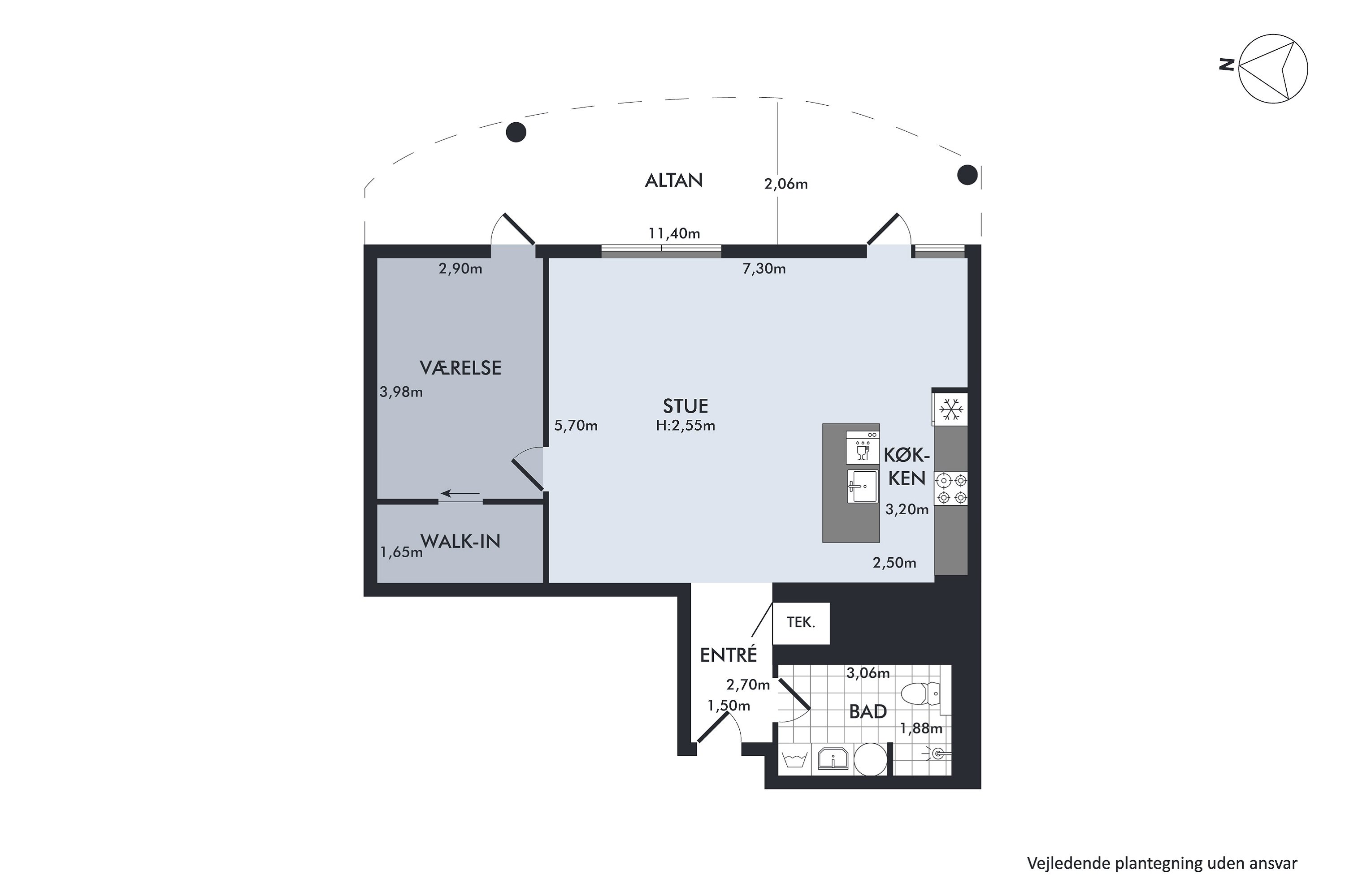 Plantegninger billede af Rundholtsvej 28, 15. 1., 2300 København S