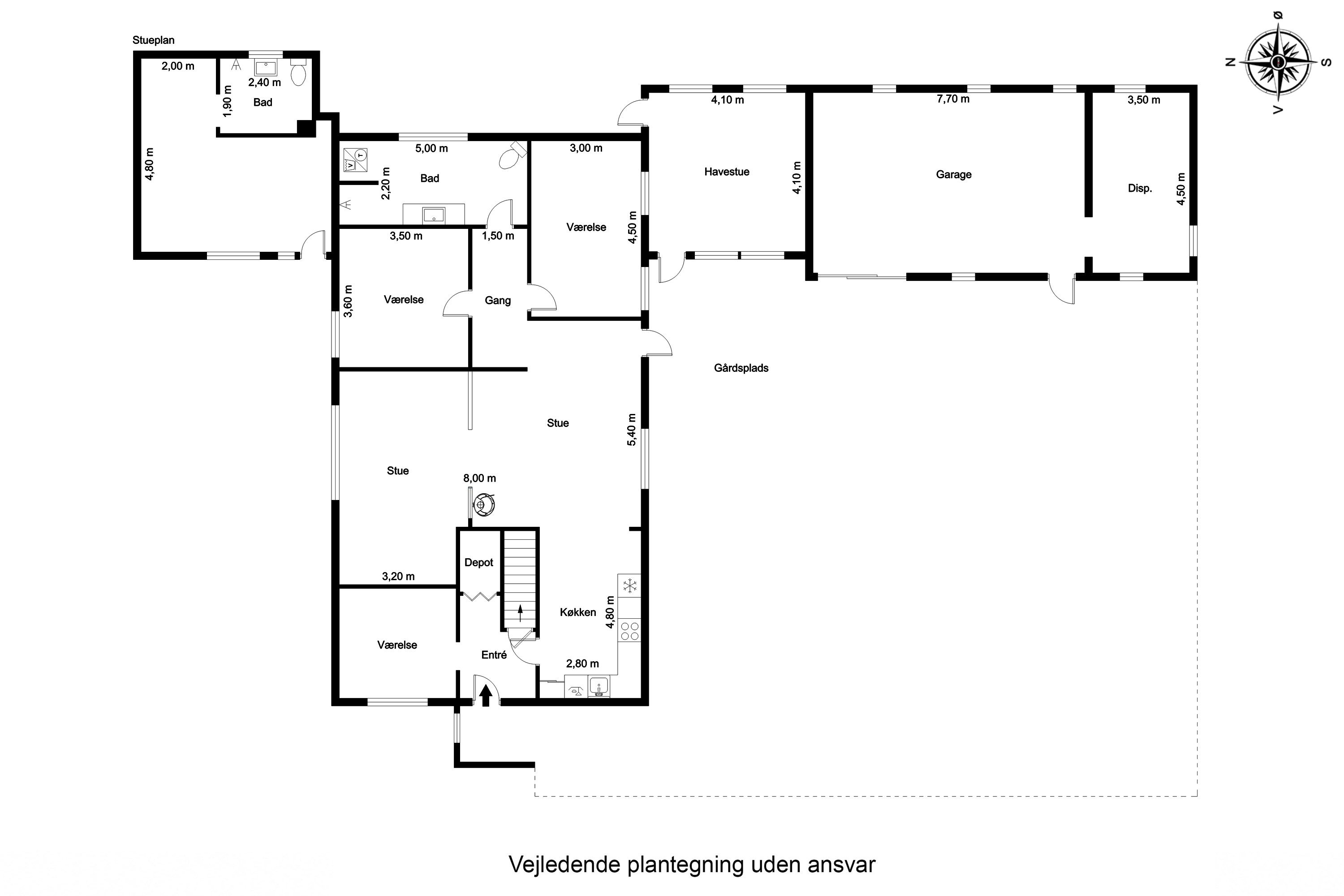 Plantegninger billede af Filippavej 50, Hundstrup, 5762 Vester Skerninge