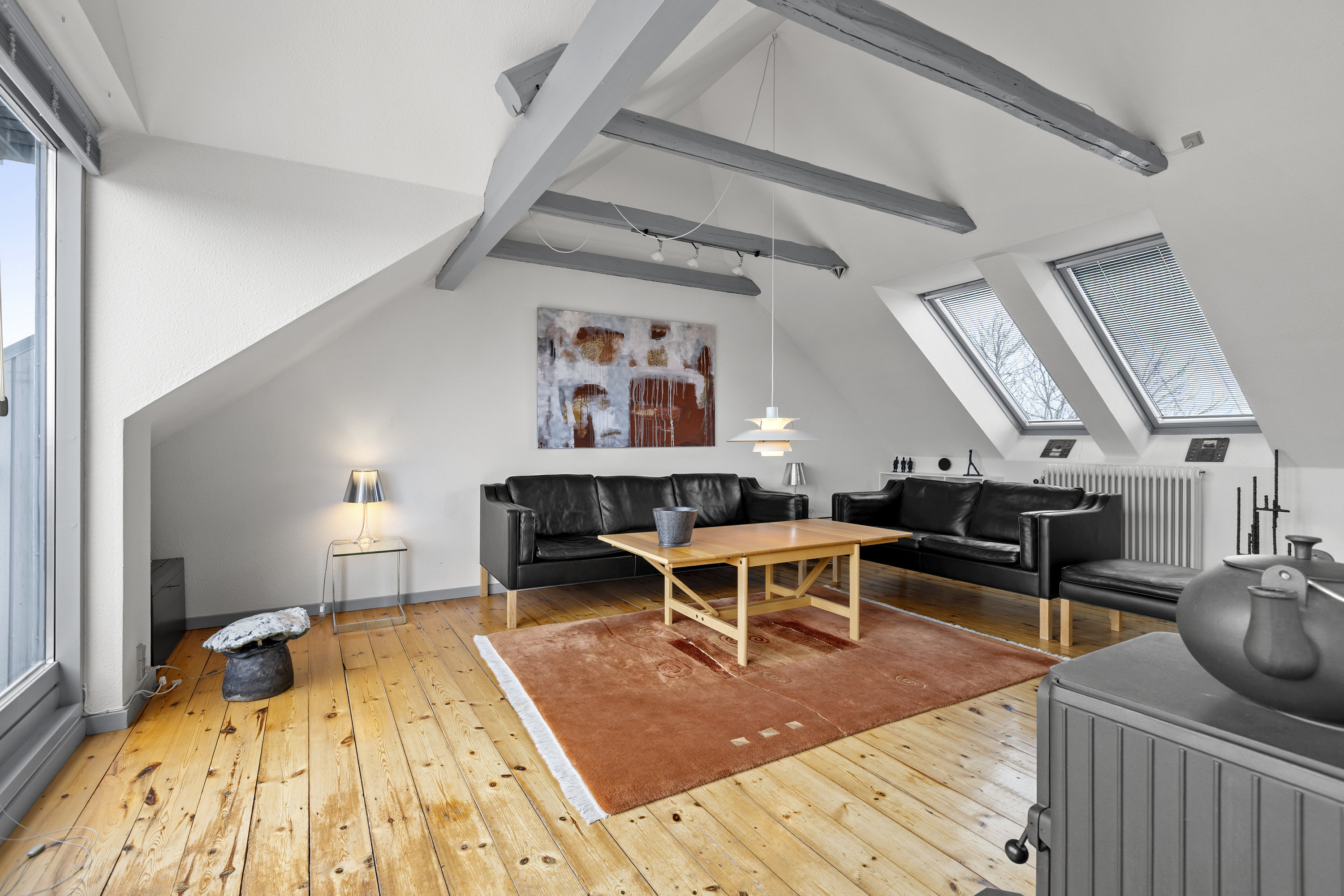 Fremhævet stue billede i fuldskærmstilstand. Billede af Lygtebakken 1, 4220 Korsør