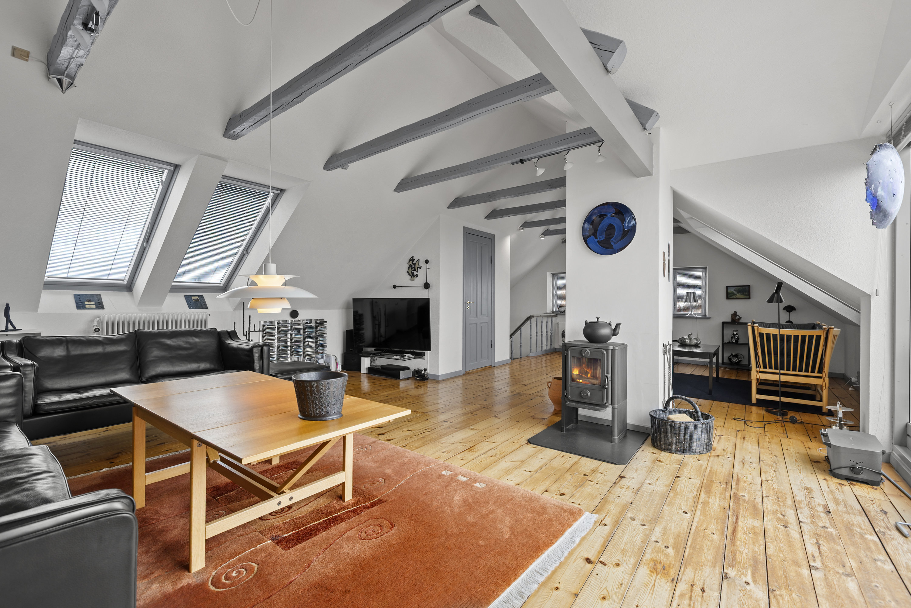 Fremhævet stue billede i fuldskærmstilstand. Billede af Lygtebakken 1, 4220 Korsør