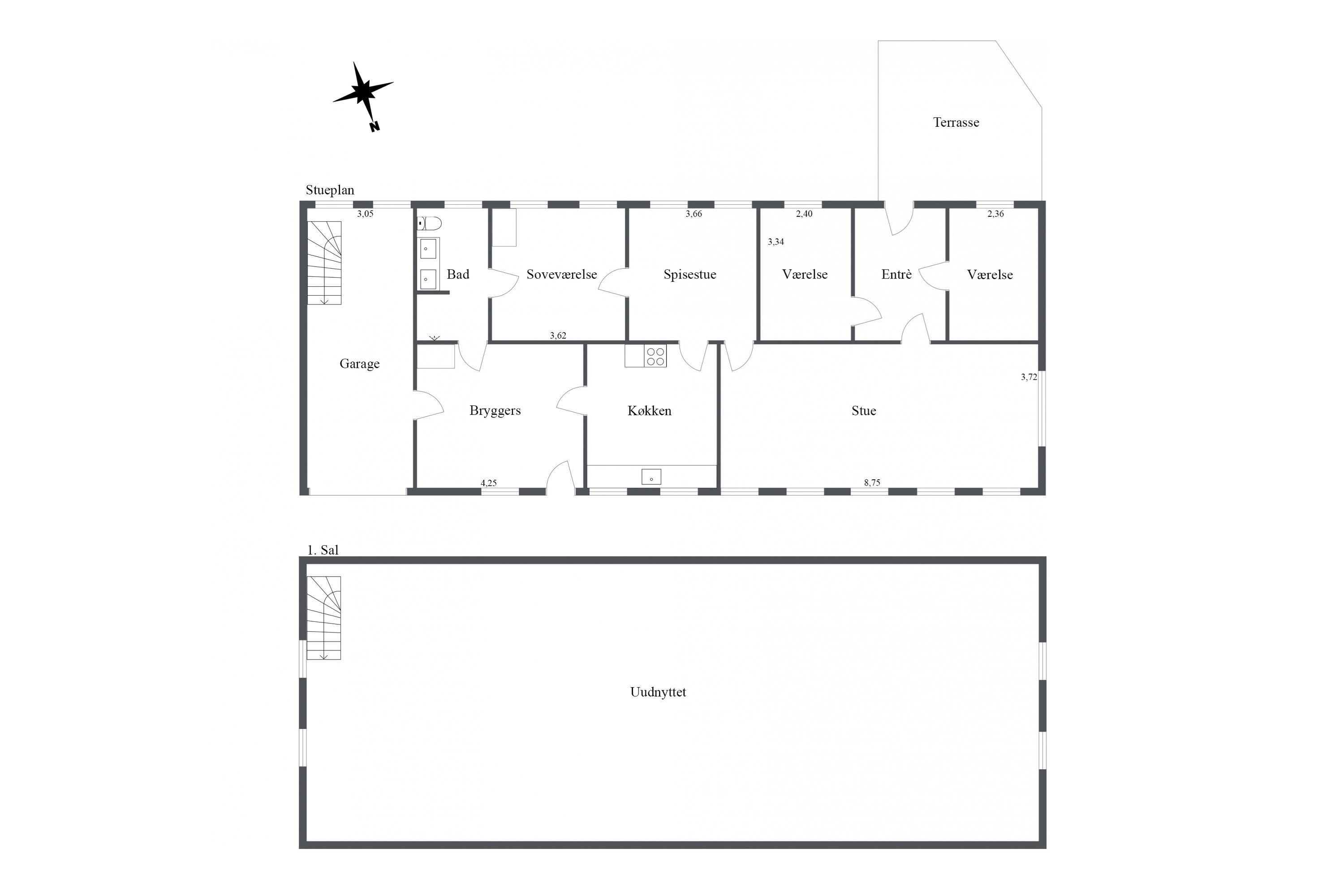 Plantegninger billede af Damhusvej 6, 9830 Tårs