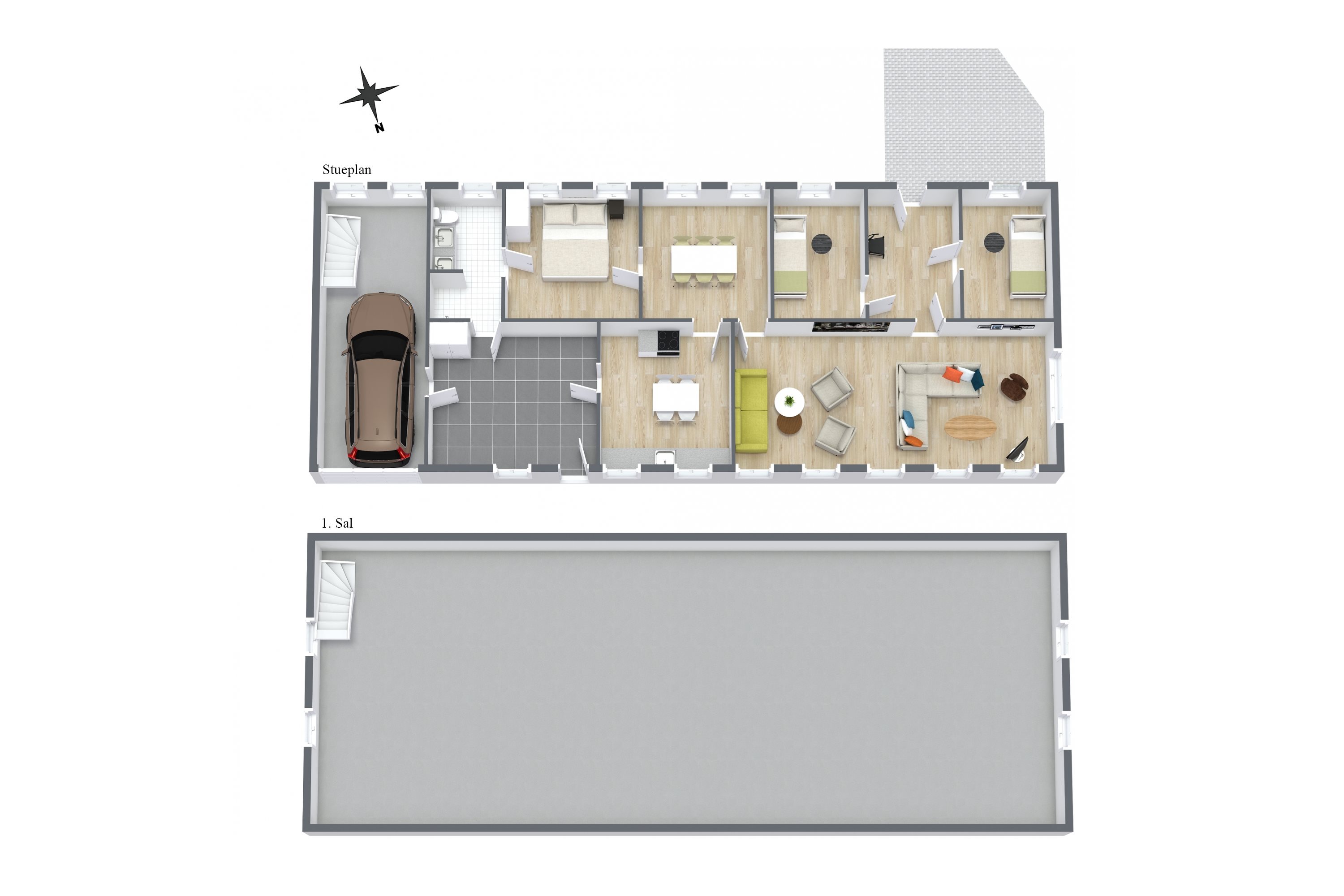 Plantegninger billede af Damhusvej 6, 9830 Tårs