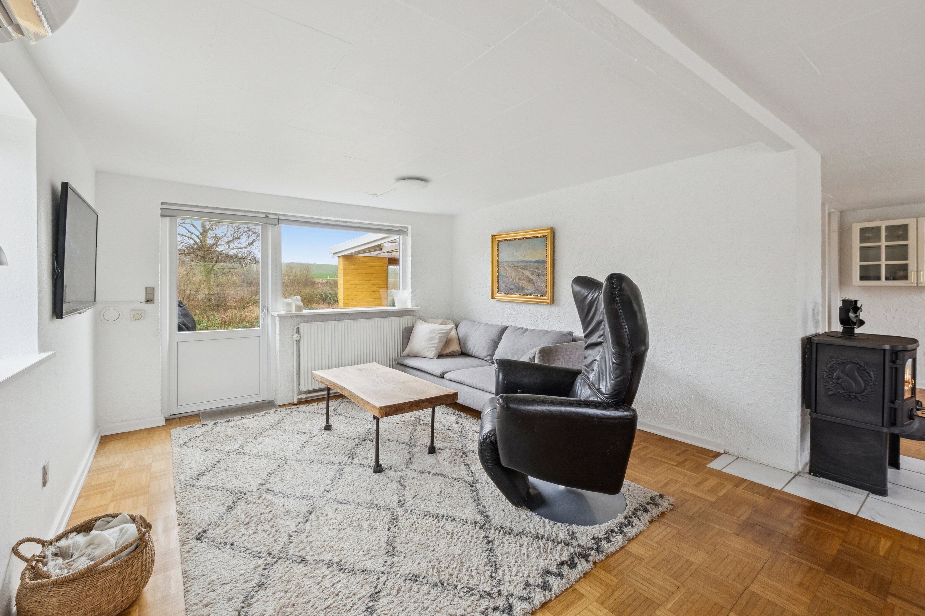 Fremhævet stue billede i fuldskærmstilstand. Billede af Bydamsvej 11, 7752 Snedsted