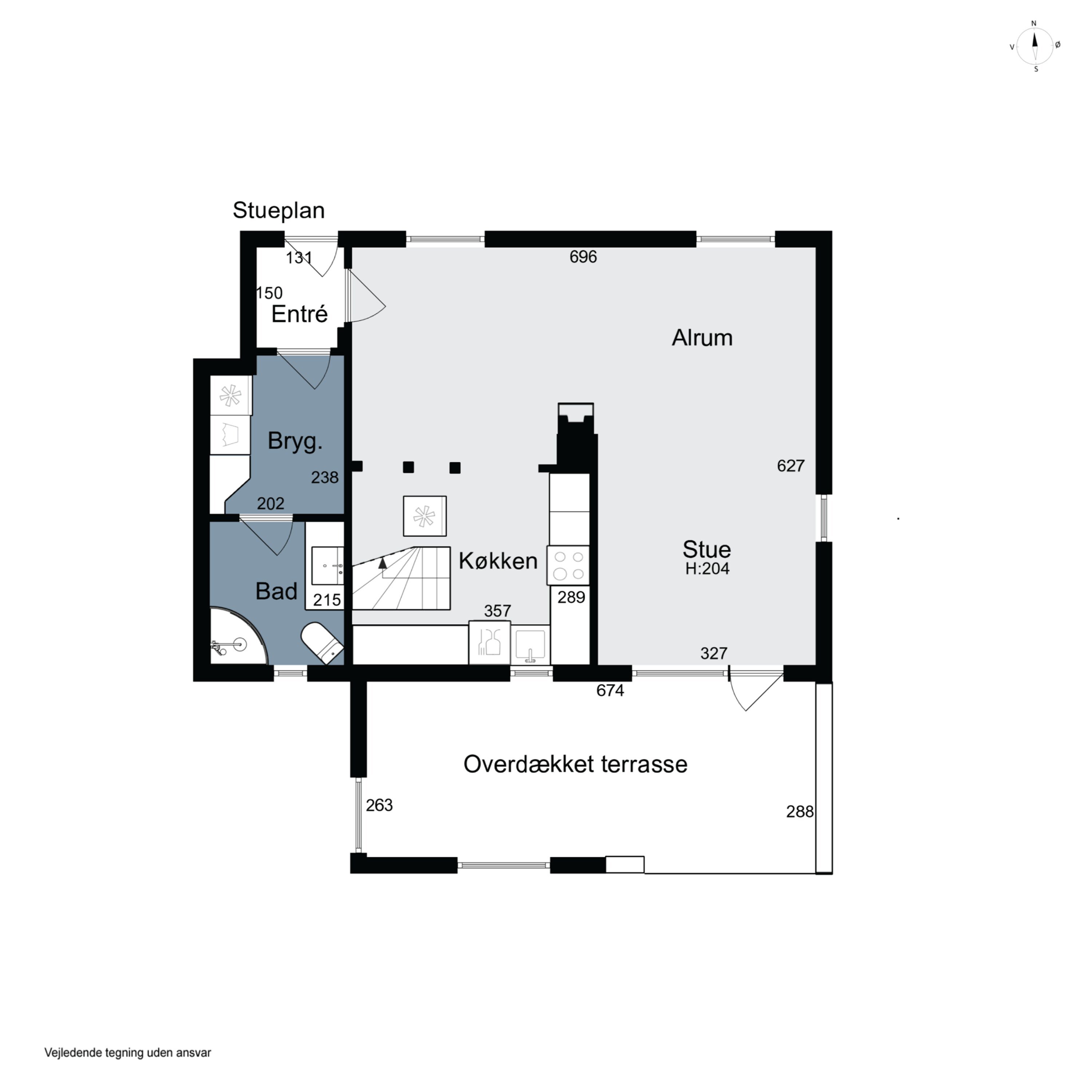 Plantegninger billede af Bydamsvej 11, 7752 Snedsted