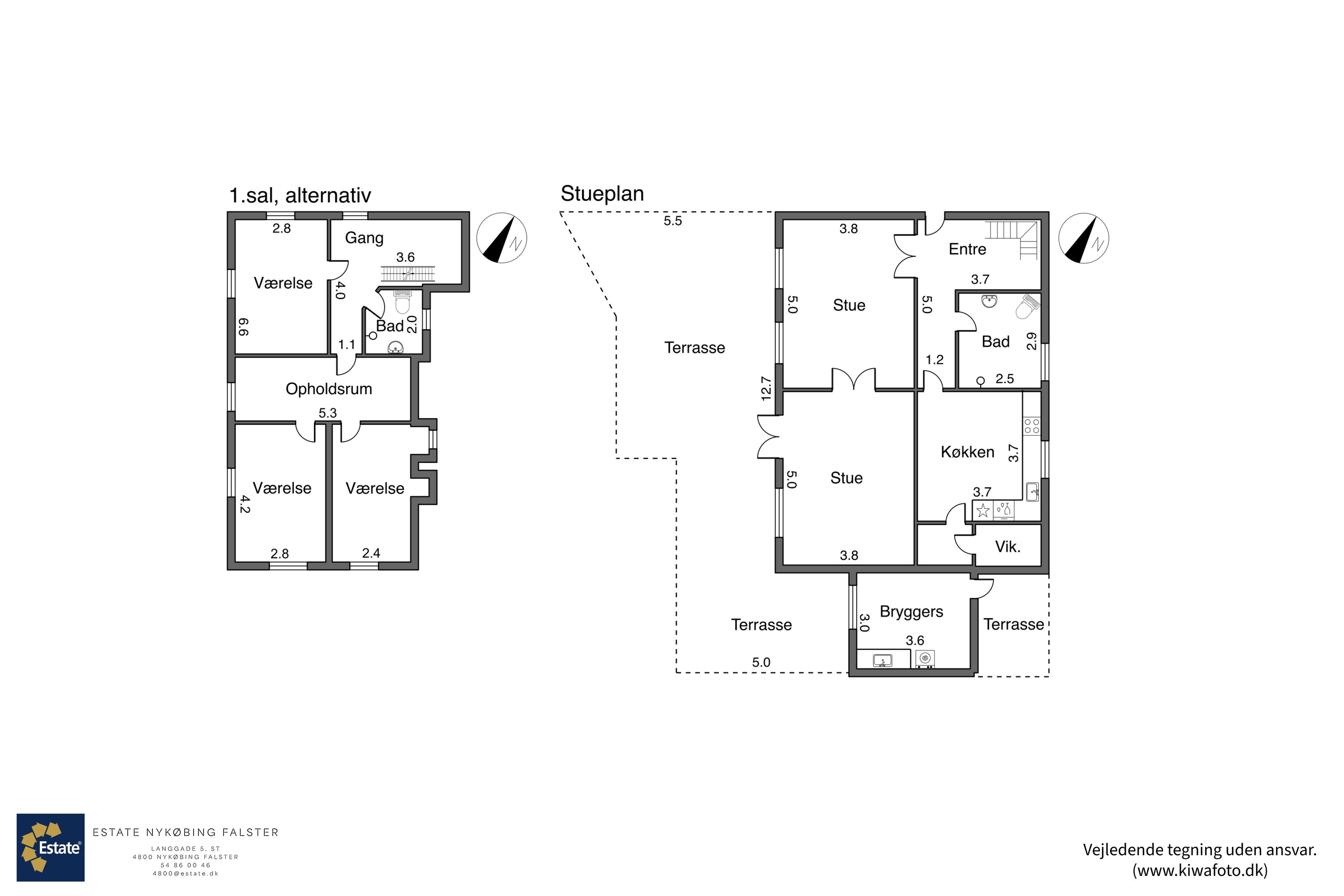 Plantegninger billede af Nørresøgade 21, 4930 Maribo