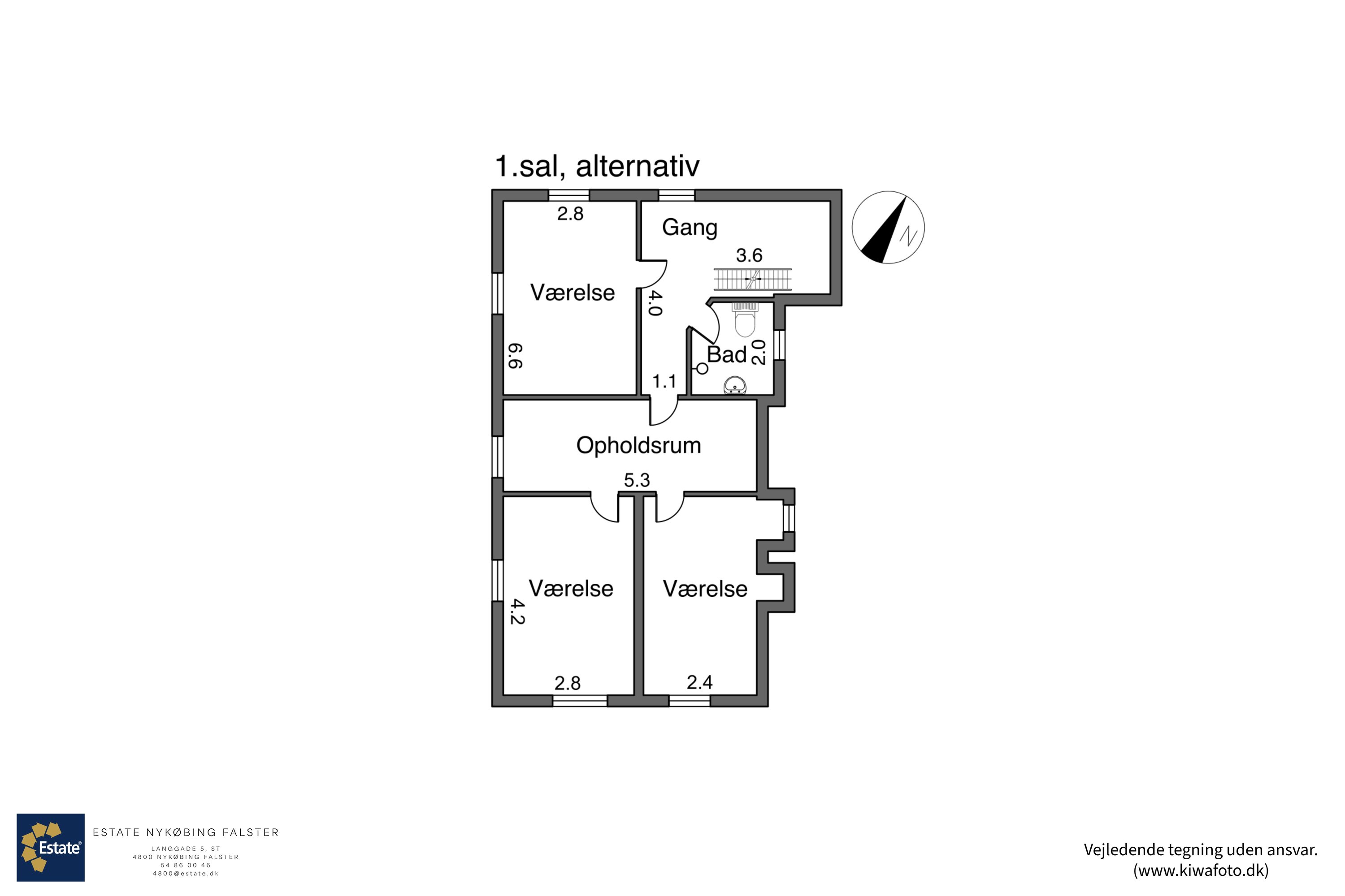 Plantegninger billede af Nørresøgade 21, 4930 Maribo