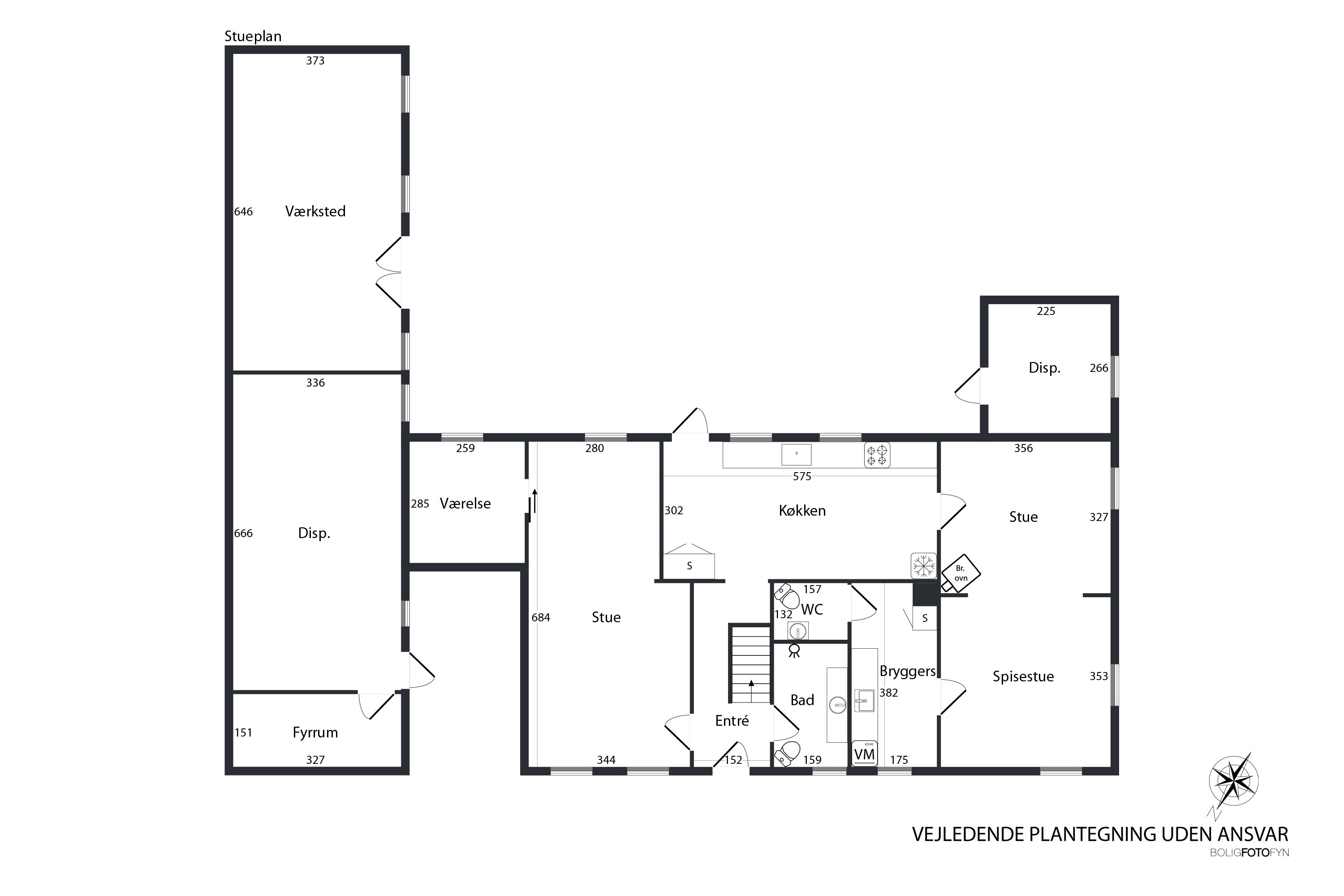 Plantegninger billede af Dyrehavevej 105, 5800 Nyborg