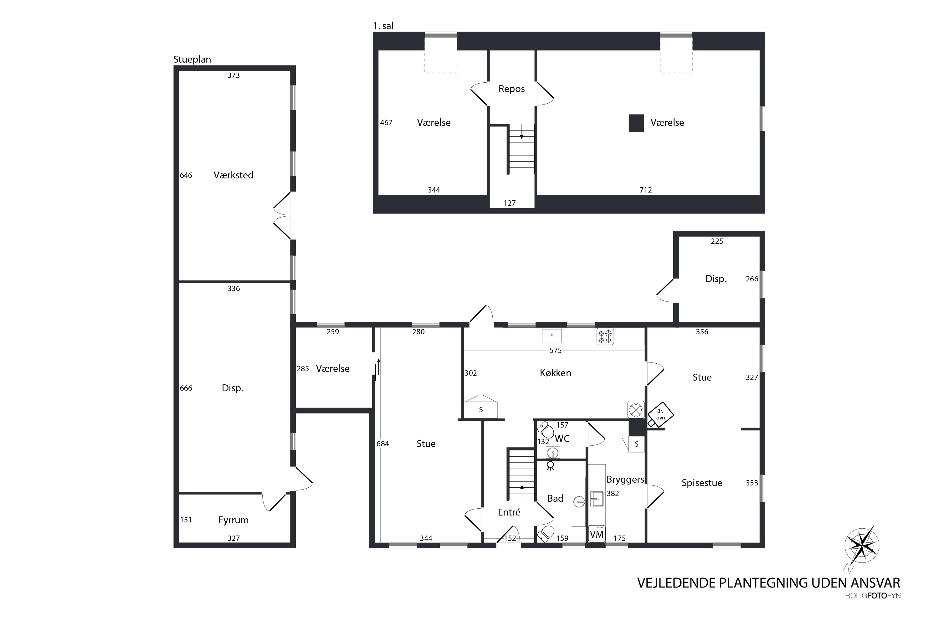Plantegninger billede af Dyrehavevej 105, 5800 Nyborg