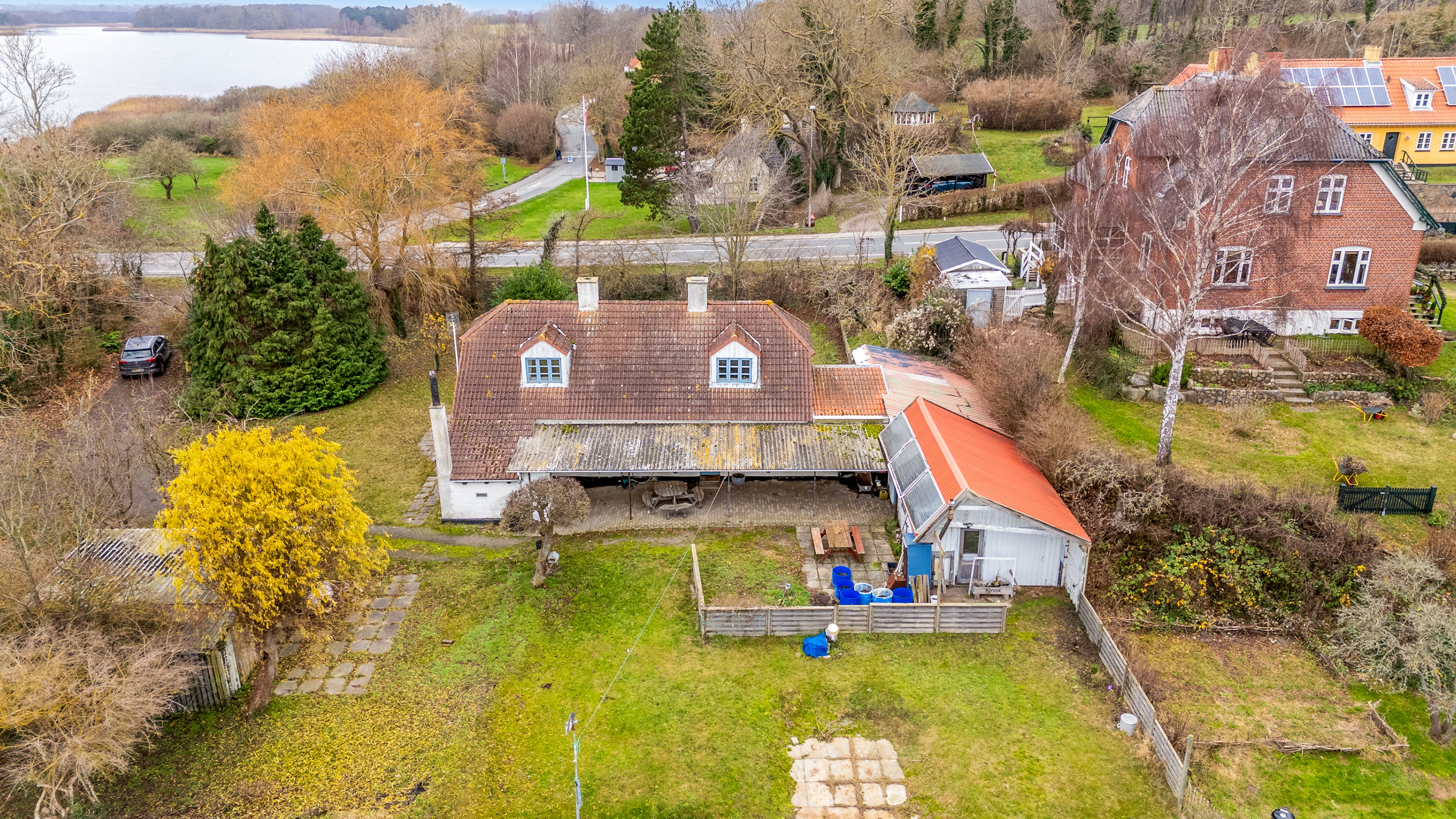 Fremhævet facade billede i fuldskærmstilstand. Billede af Dyrehavevej 105, 5800 Nyborg