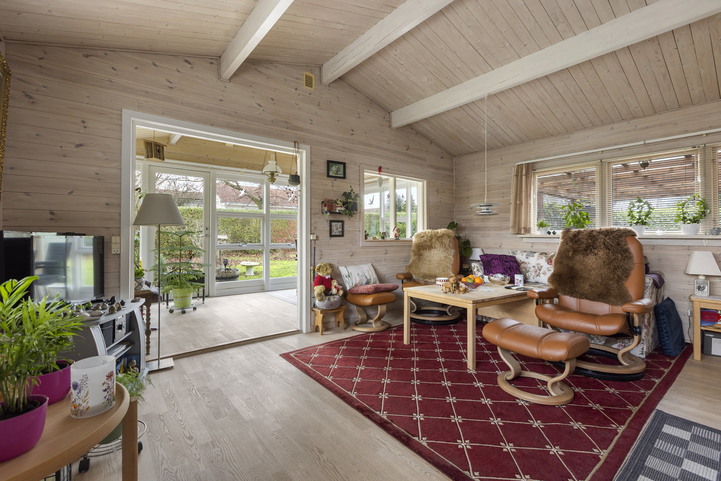 Fremhævet stue billede i fuldskærmstilstand. Billede af Gøgevænget 39, Vellerup, 4050 Skibby