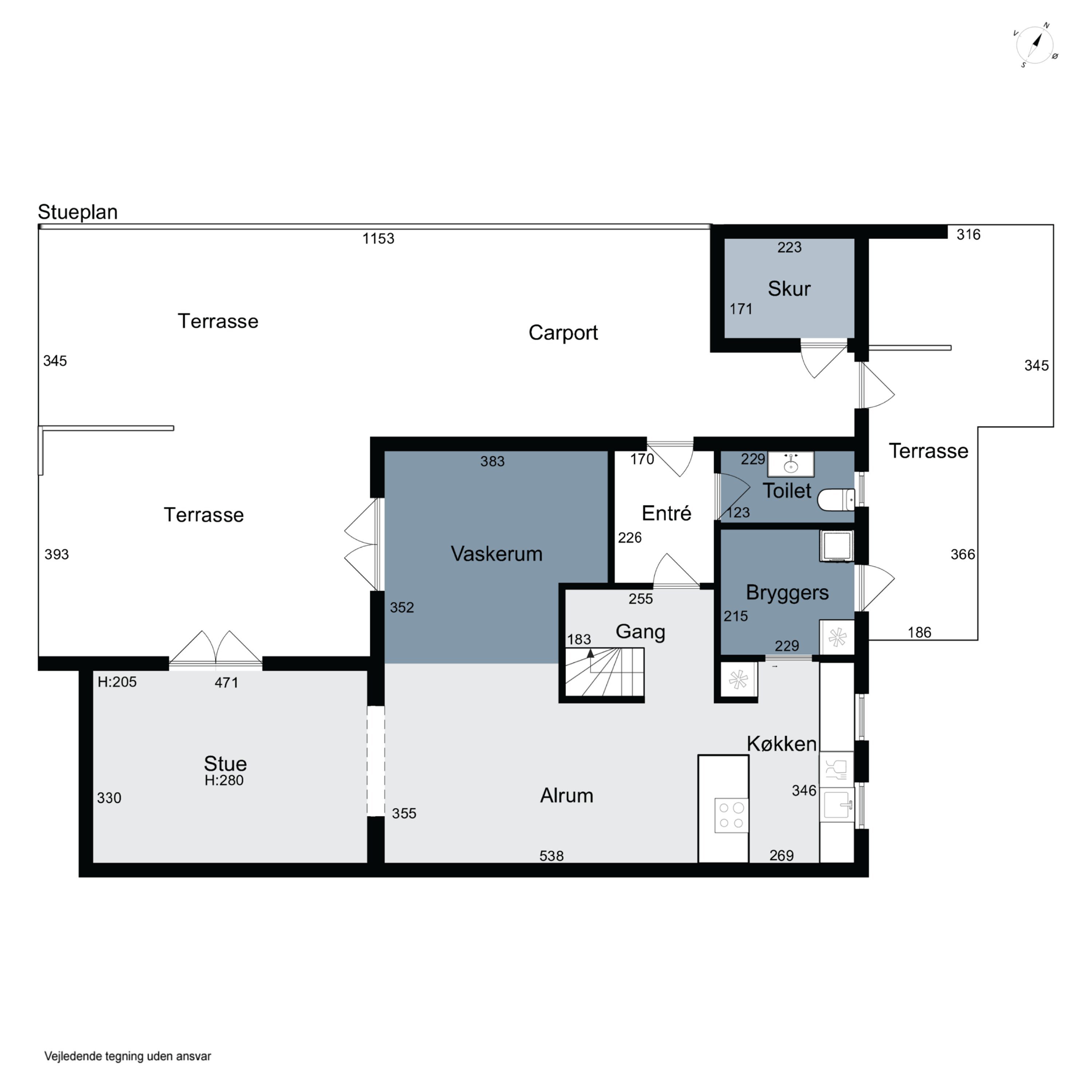 Plantegninger billede af Mikkelborg Alle 66, 2970 Hørsholm