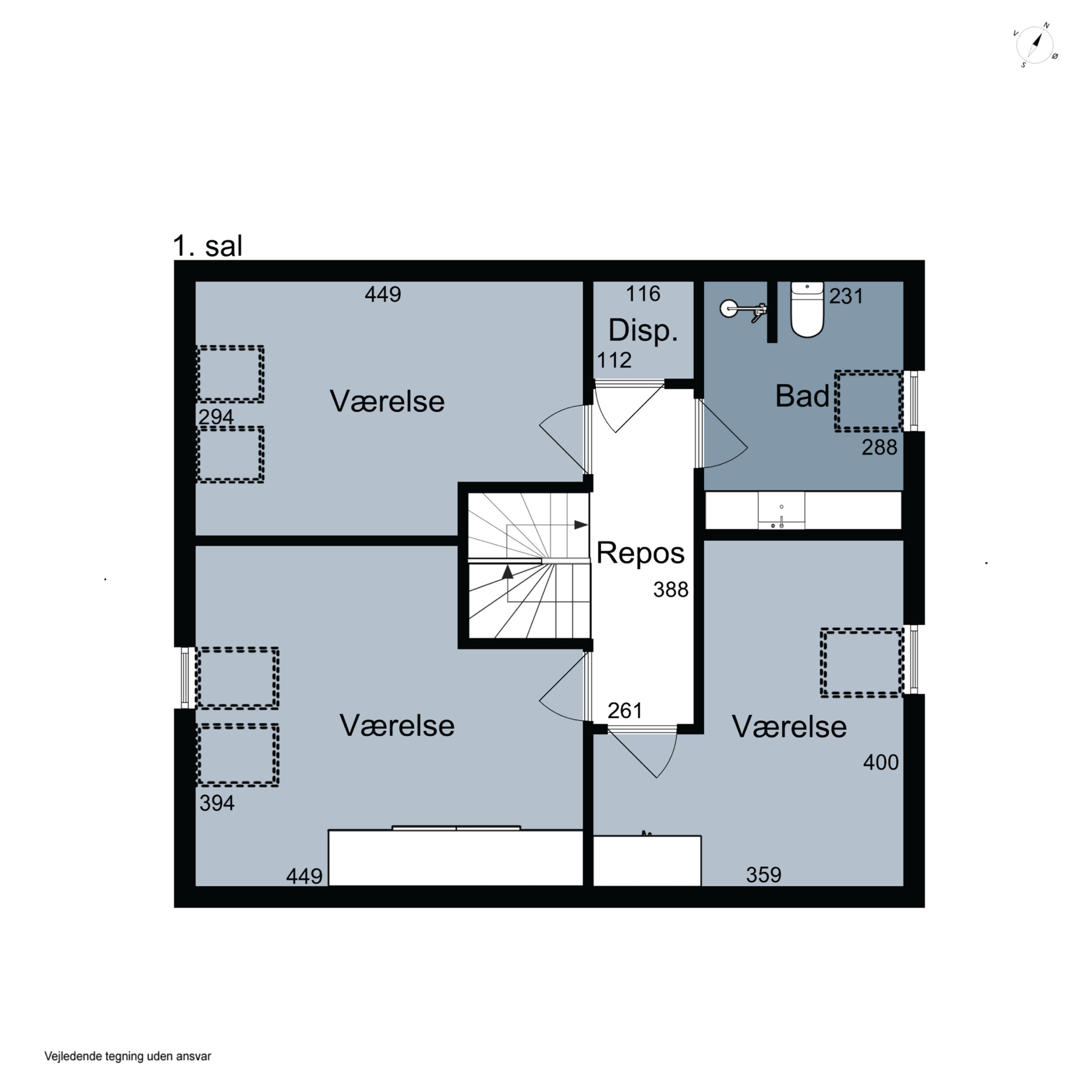 Plantegninger billede af Mikkelborg Alle 66, 2970 Hørsholm