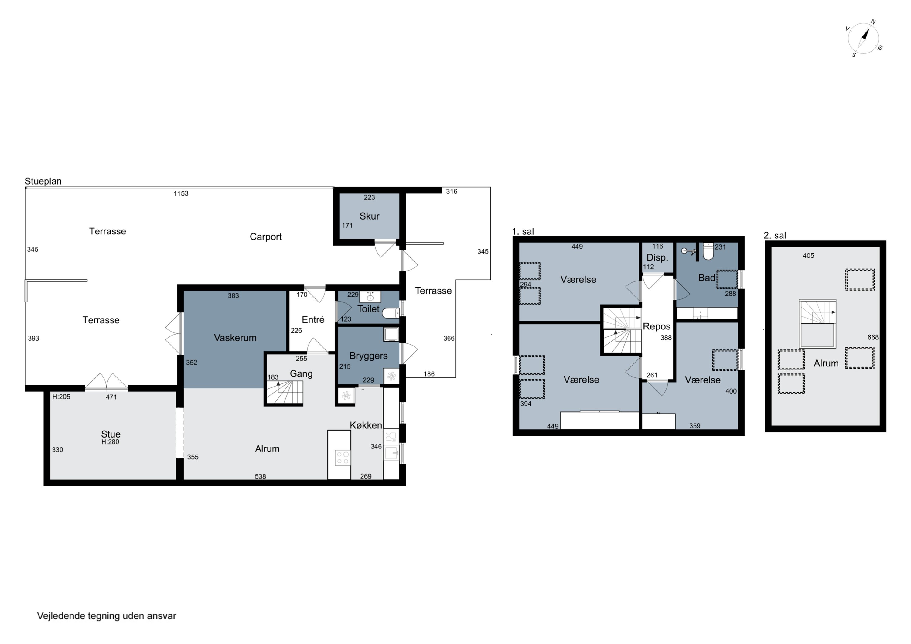 Plantegninger billede af Mikkelborg Alle 66, 2970 Hørsholm