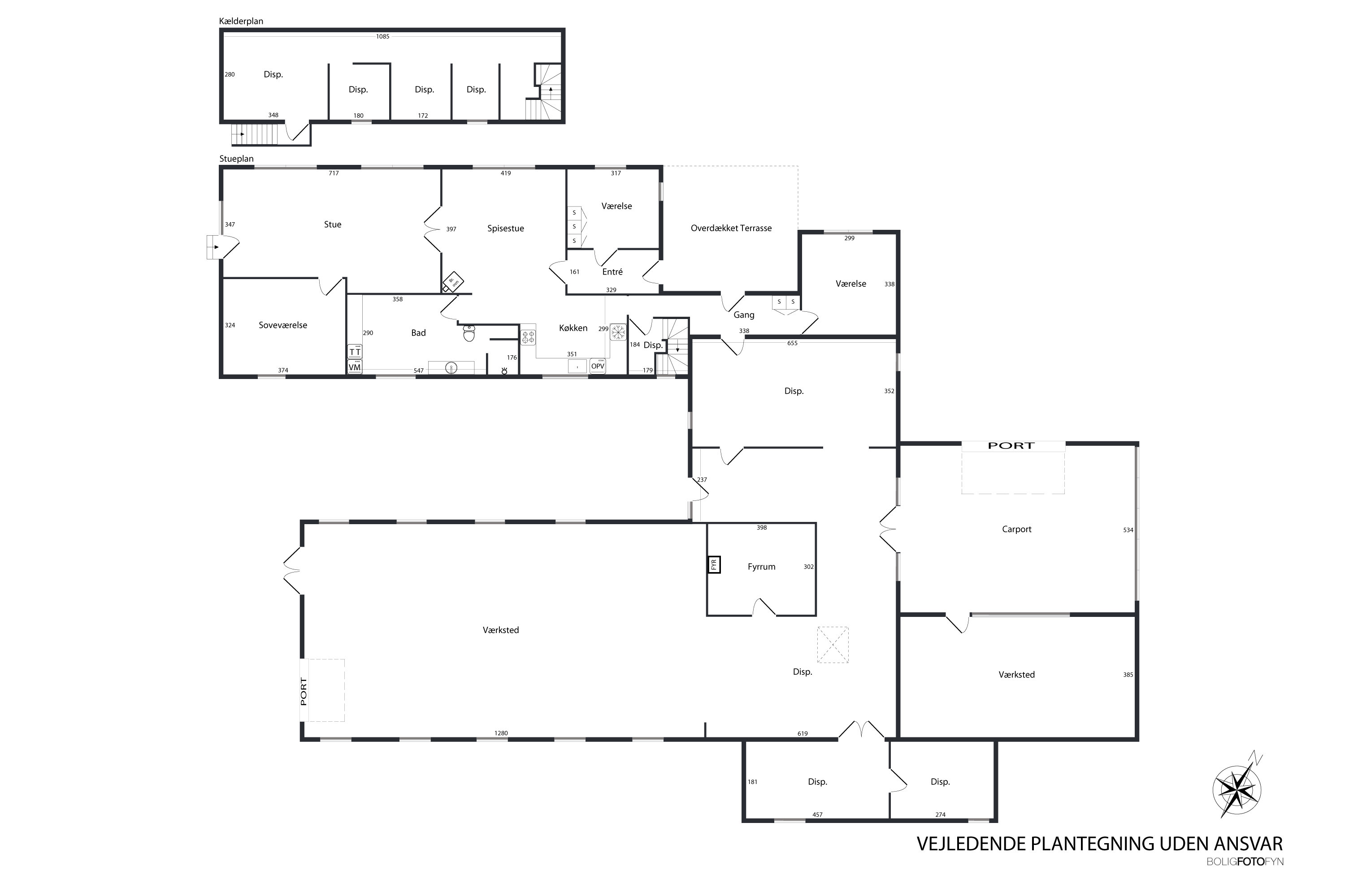 Plantegninger billede af Stationsvej 19, Jordløse, 5683 Haarby
