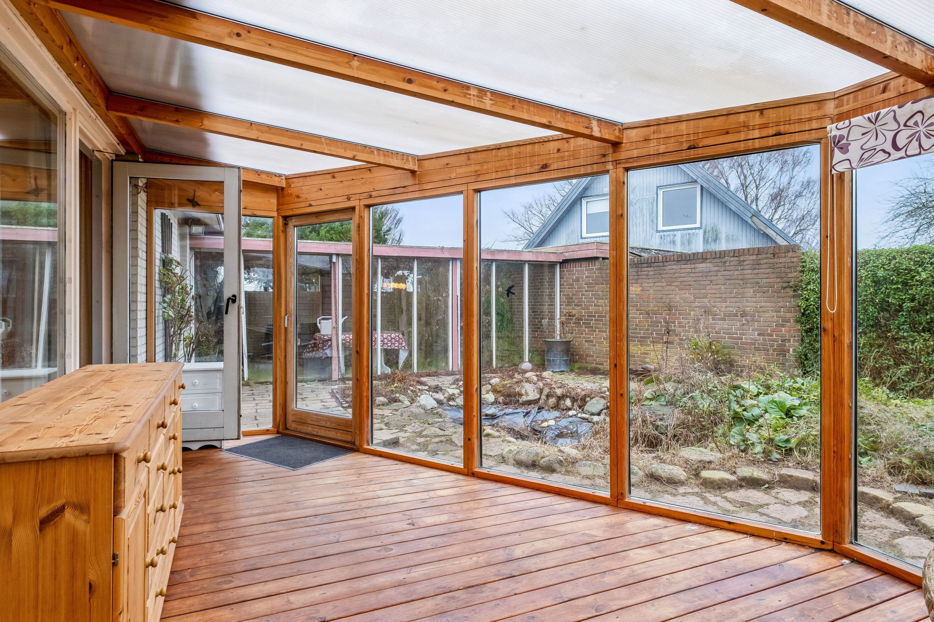 Fremhævet udestue billede i fuldskærmstilstand. Billede af Toftevænget 20, Tyrsted, 8700 Horsens