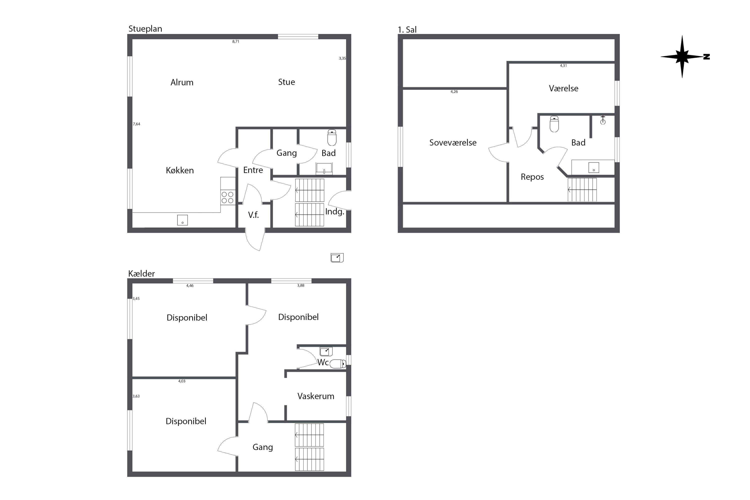 Plantegninger billede af Nygårdsvej 1, Lendum, 9870 Sindal