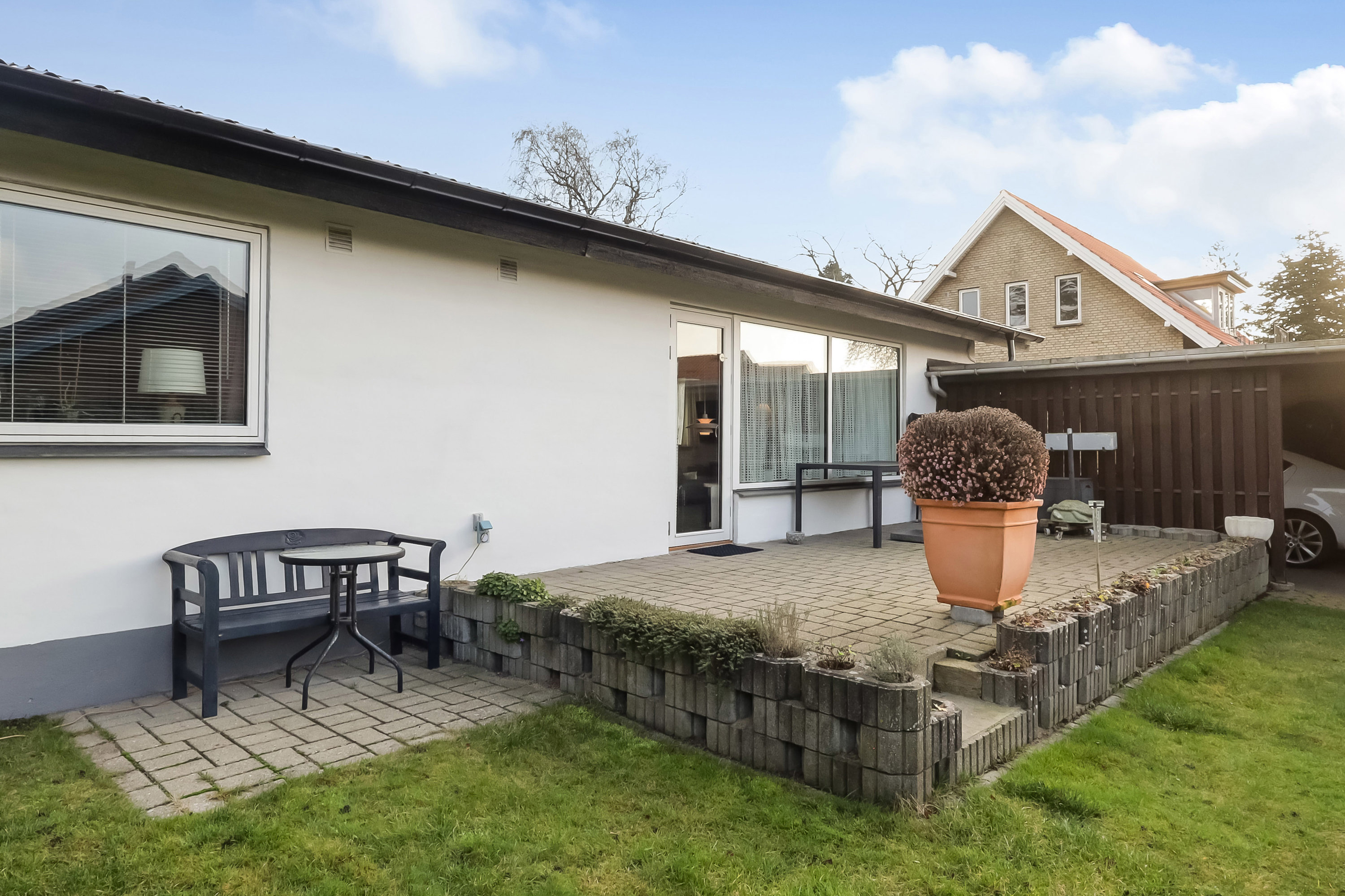 Fremhævet terrasse billede i fuldskærmstilstand. Billede af Skårup Vestergade 21, 5881 Skårup Fyn