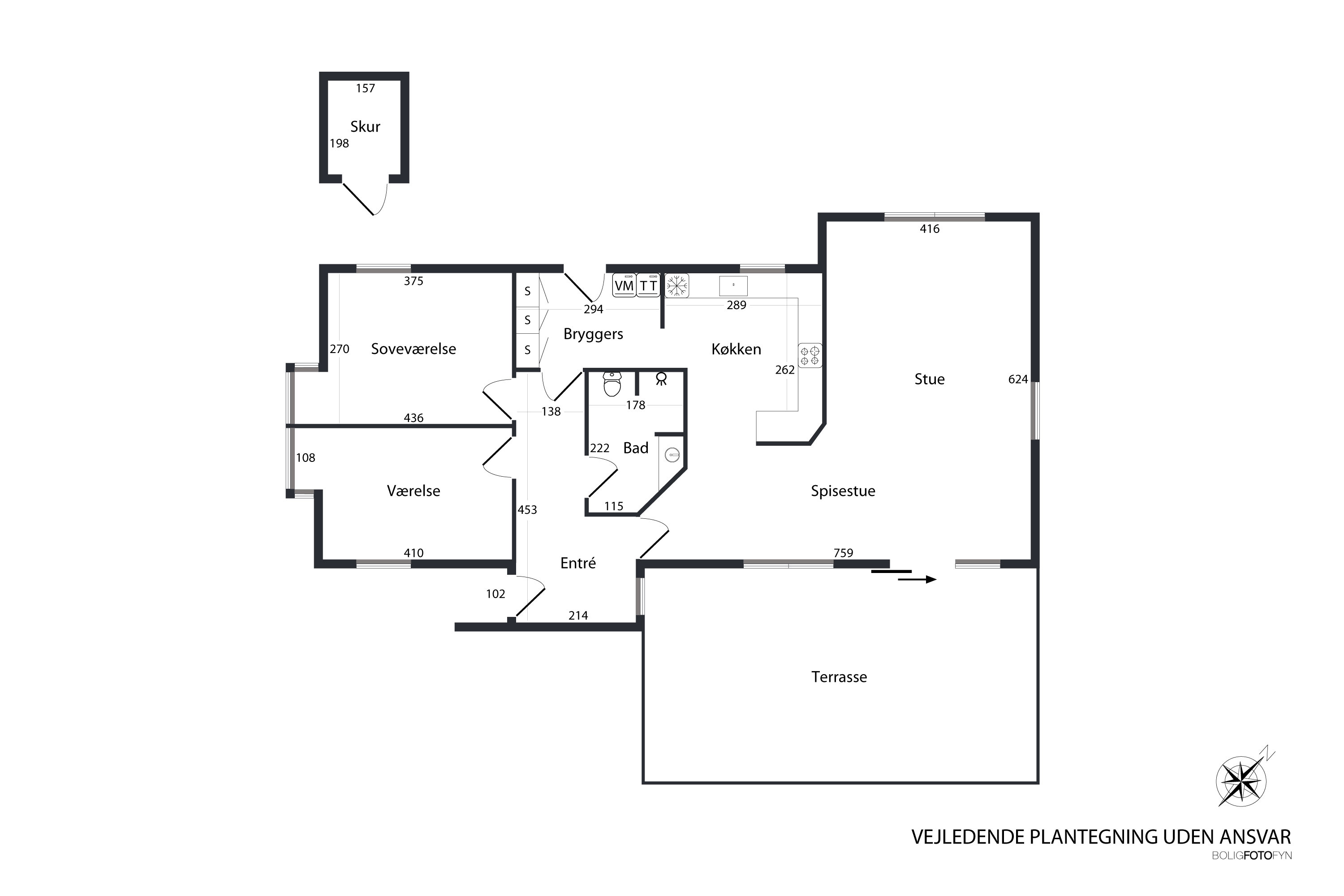 Plantegninger billede af Tronnehaven 1, 5800 Nyborg