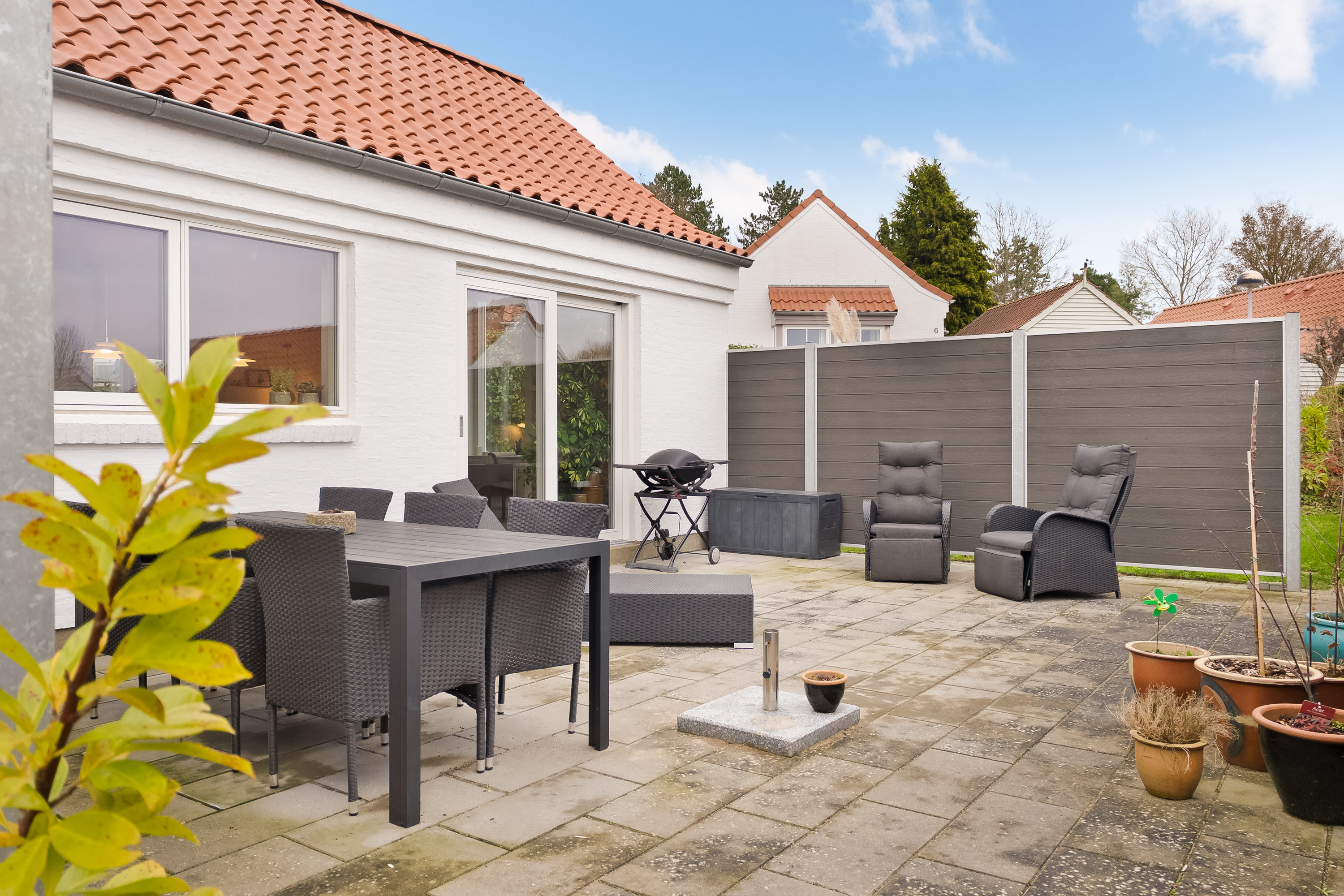 Fremhævet terrasse billede i fuldskærmstilstand. Billede af Tronnehaven 1, 5800 Nyborg