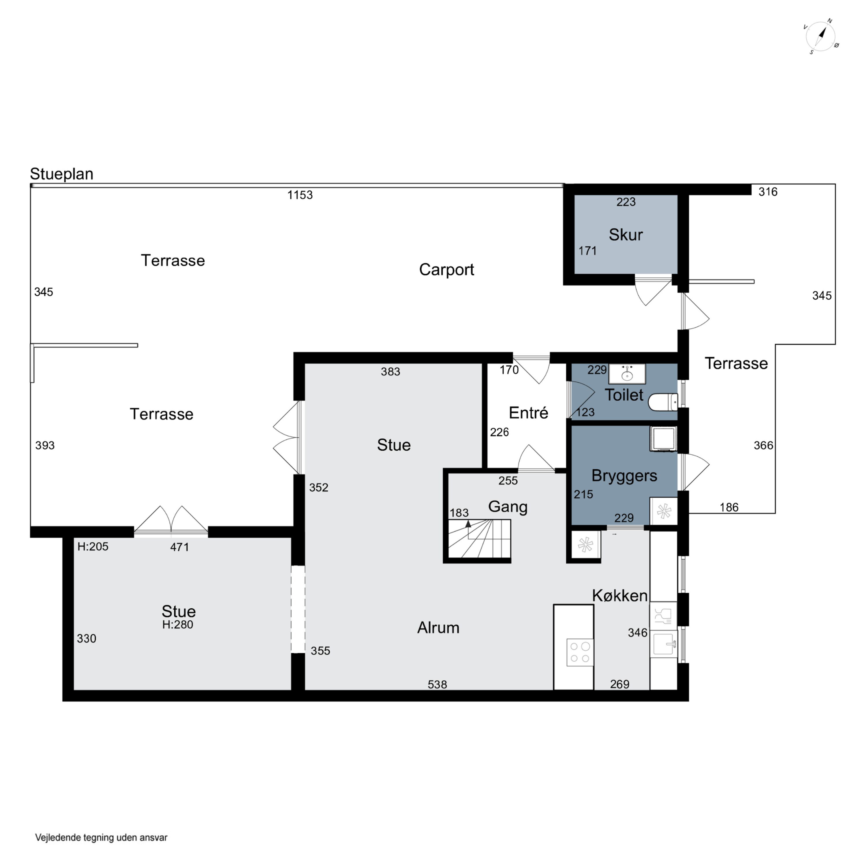 Plantegninger billede af Mikkelborg Alle 66, 2970 Hørsholm