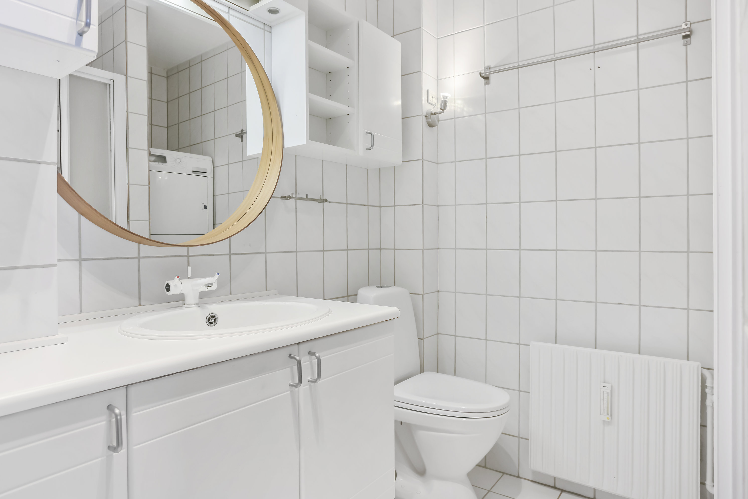 Fremhævet badeværelse billede i fuldskærmstilstand. Billede af Pebermyntevej 3, 2. th., 8800 Viborg