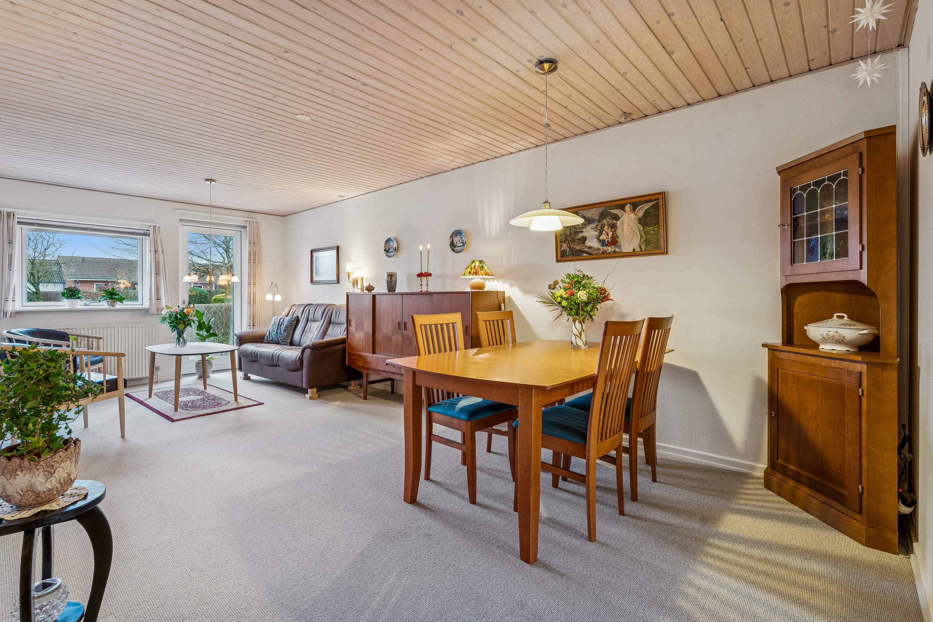 Fremhævet spisestue billede i fuldskærmstilstand. Billede af Bøgelunden 15, 8722 Hedensted