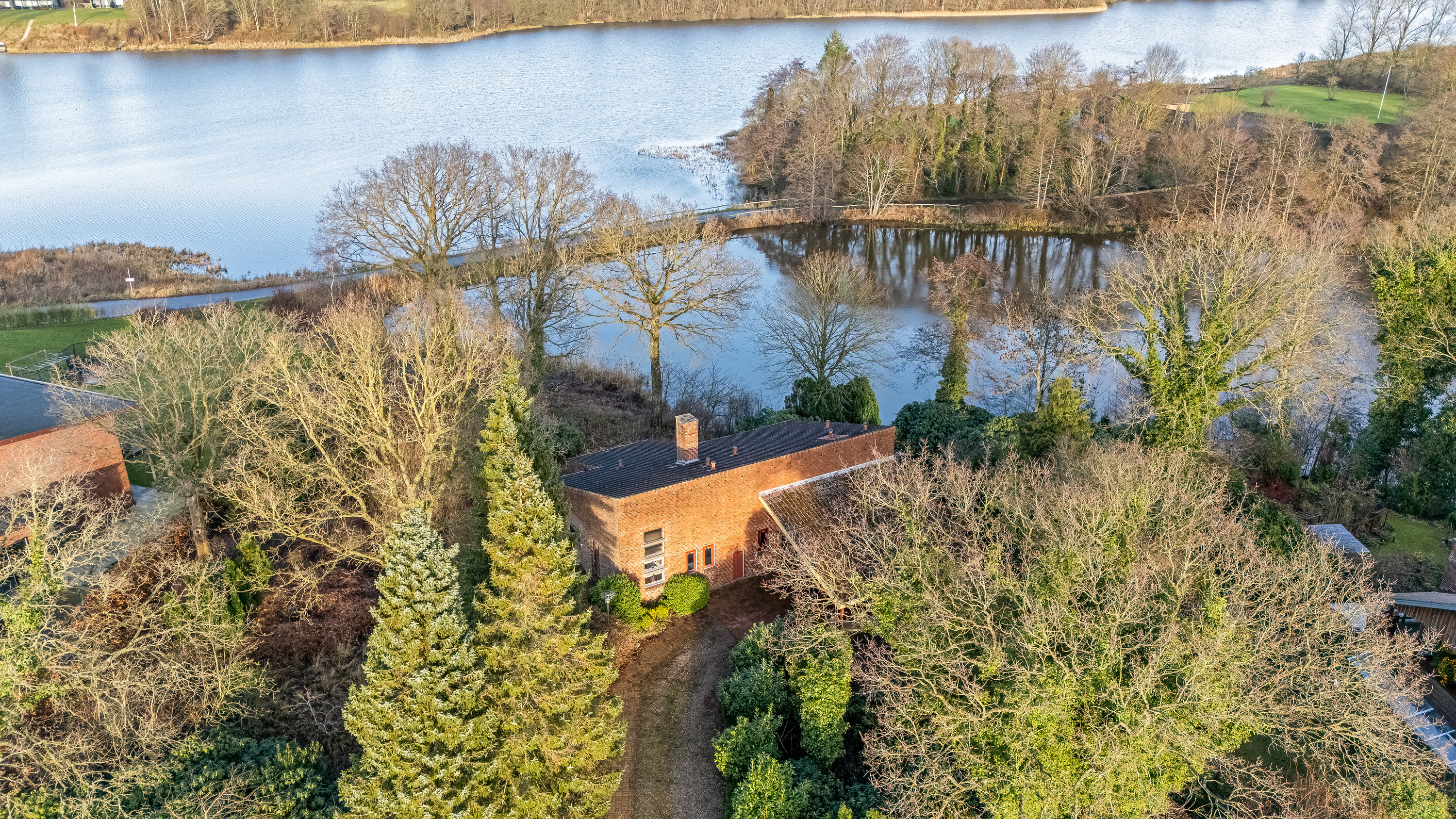 Villa: Luftfoto på Egevej 5, Mejdal, 7500 Holstebro